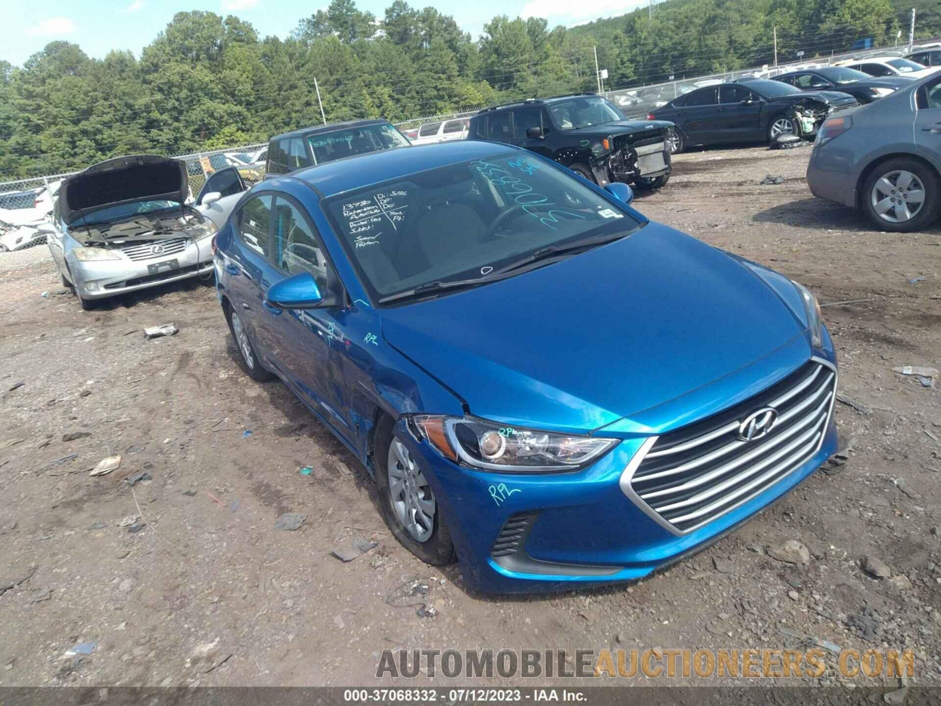 5NPD74LF0JH329578 HYUNDAI ELANTRA 2018