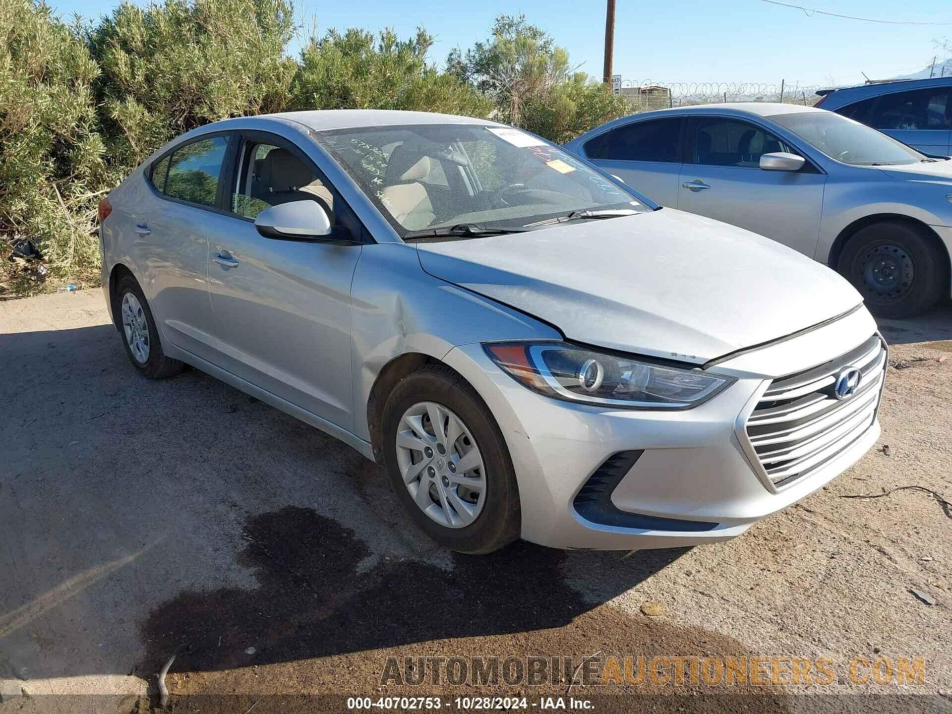 5NPD74LF1HH199854 HYUNDAI ELANTRA 2017