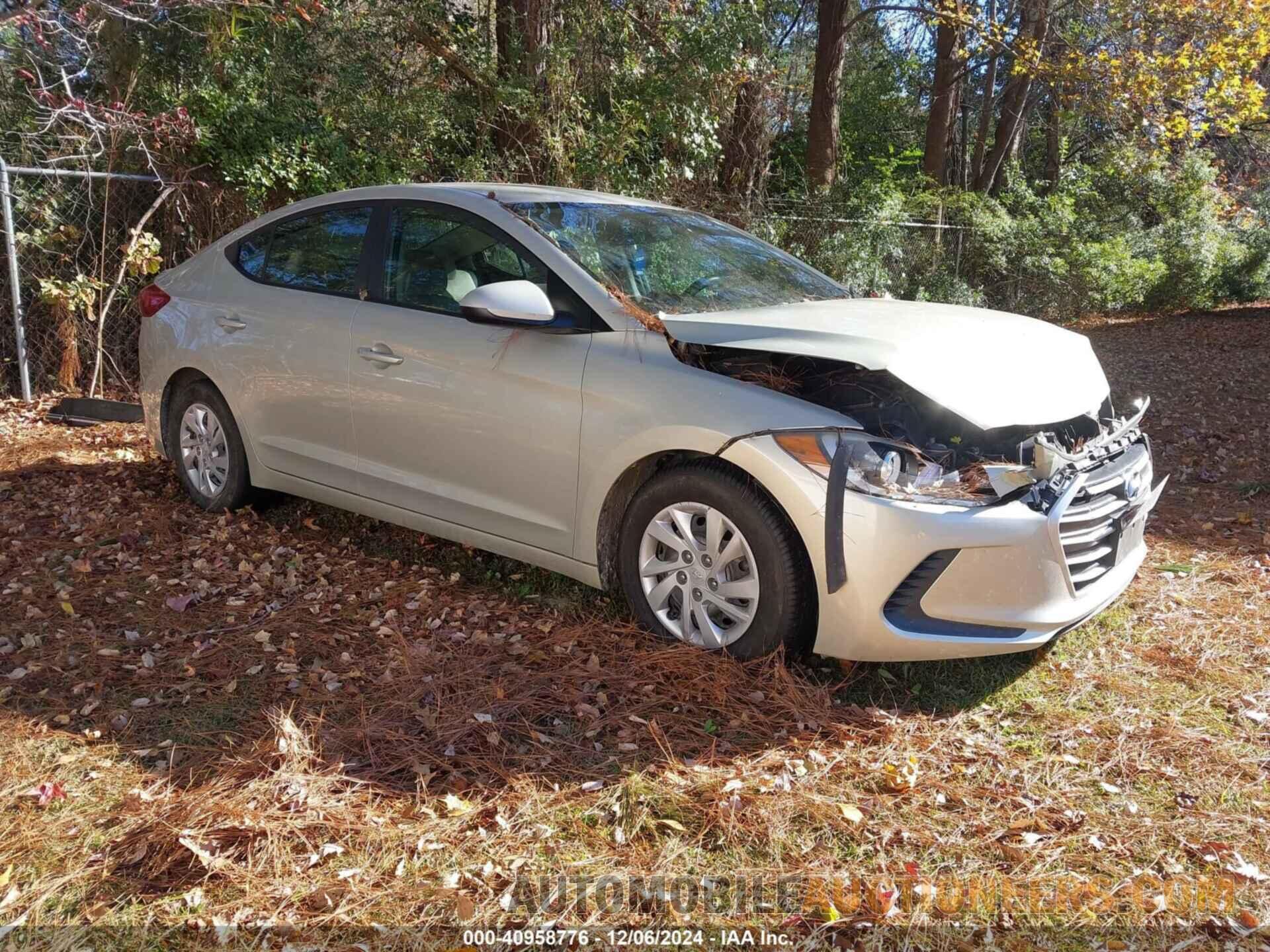 5NPD74LF2HH099844 HYUNDAI ELANTRA 2017