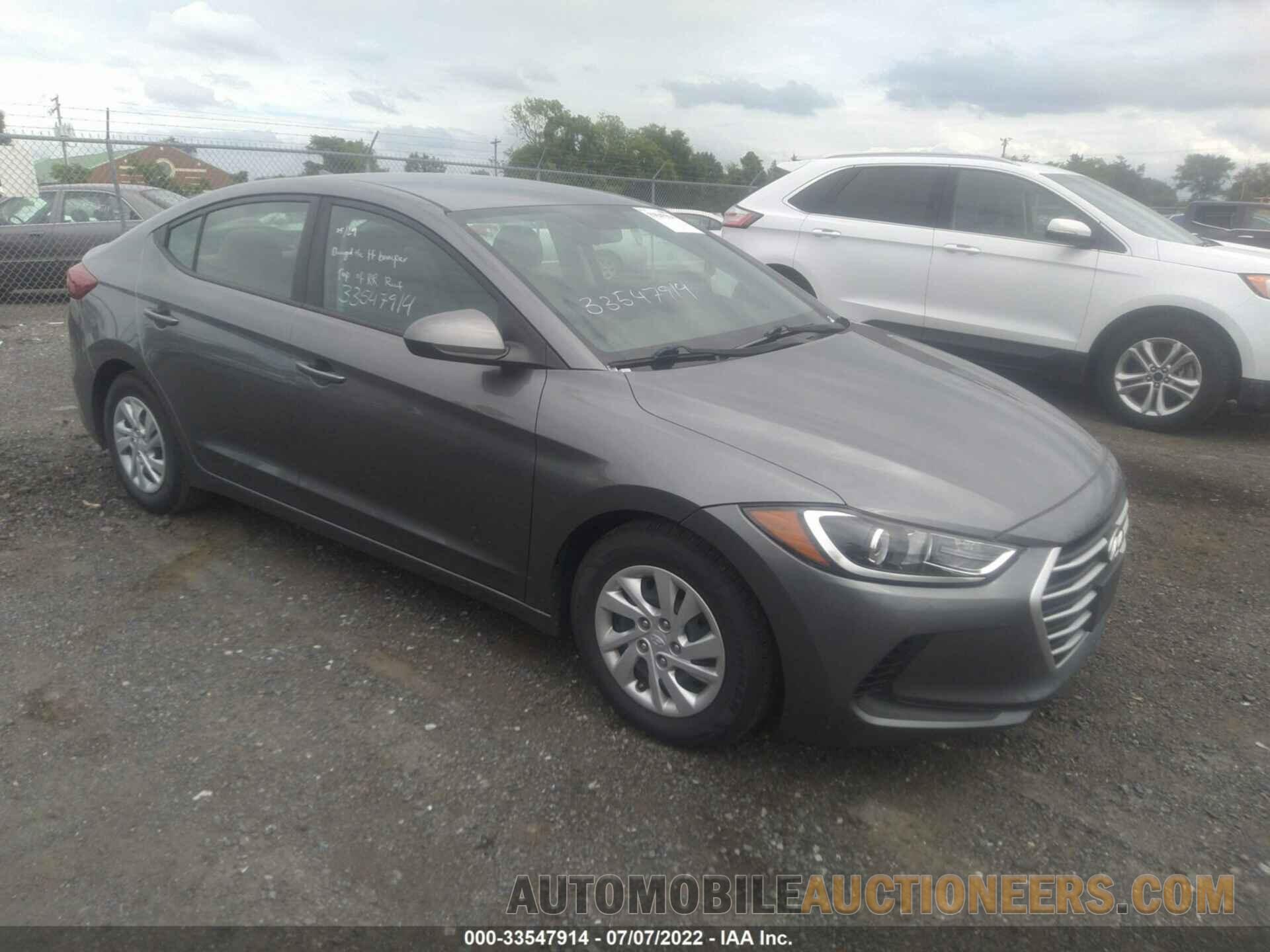 5NPD74LF2JH362176 HYUNDAI ELANTRA 2018