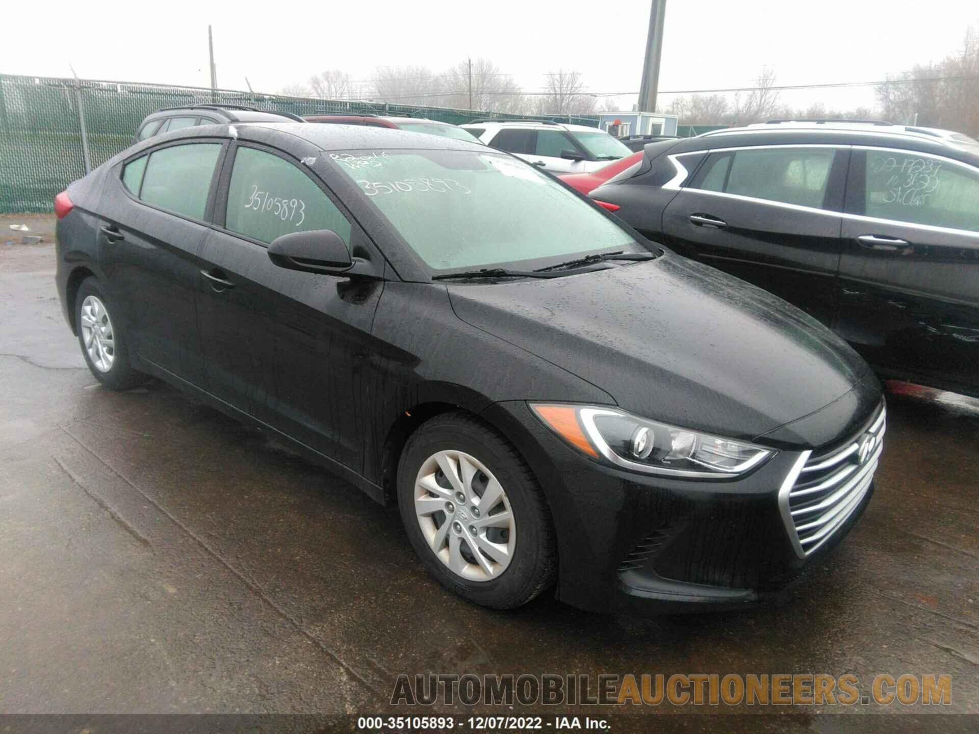 5NPD74LF2JH383478 HYUNDAI ELANTRA 2018