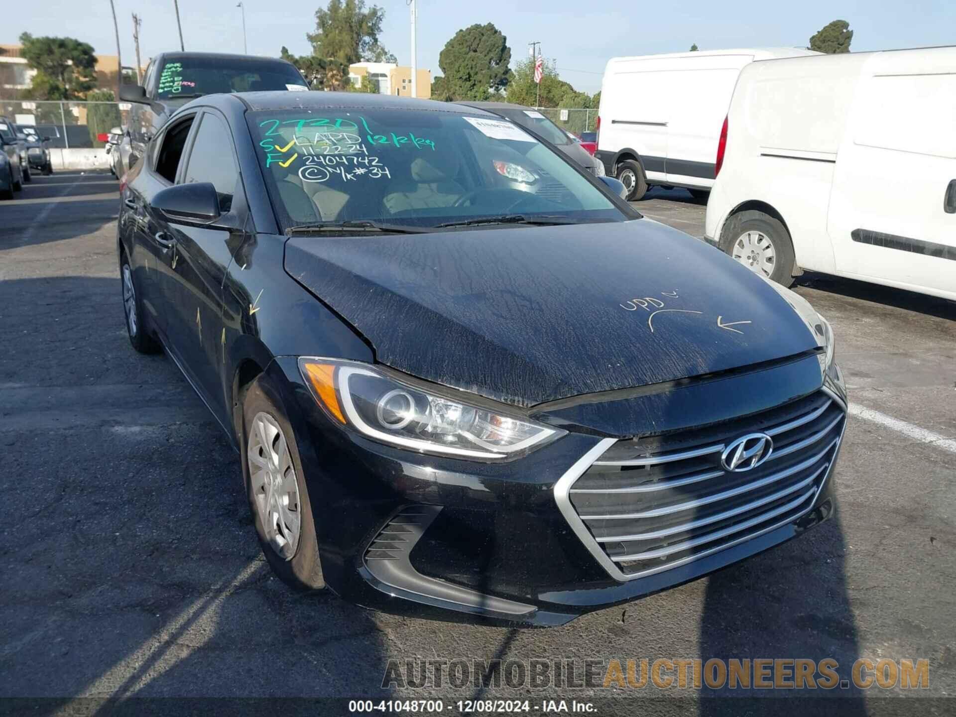 5NPD74LF3HH154642 HYUNDAI ELANTRA 2017