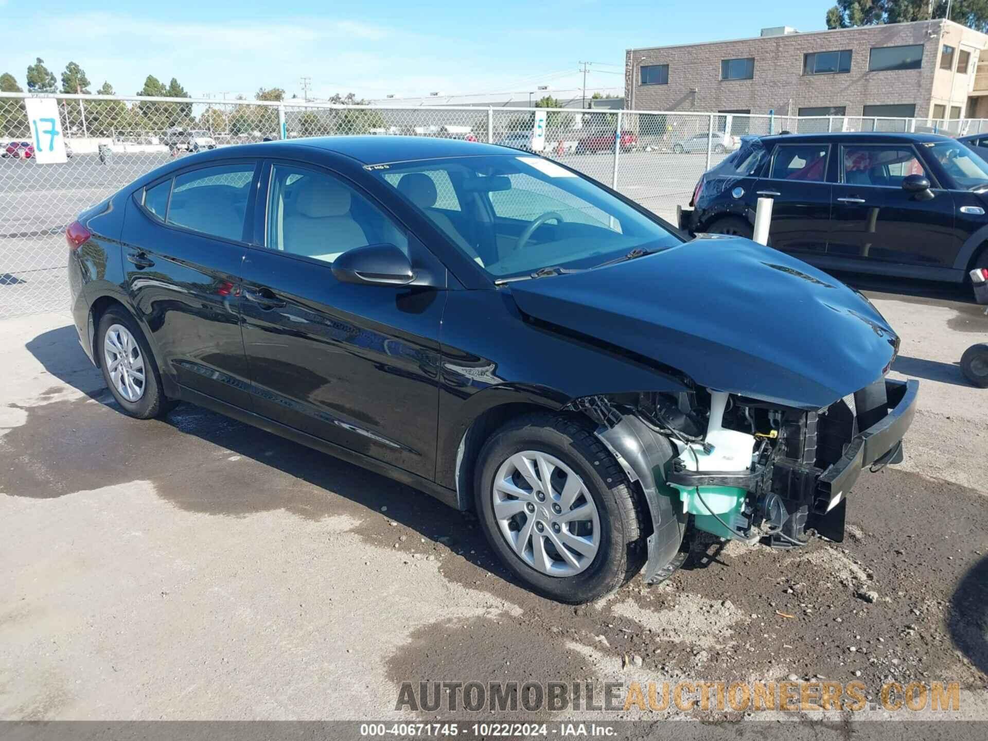 5NPD74LF6JH391552 HYUNDAI ELANTRA 2018