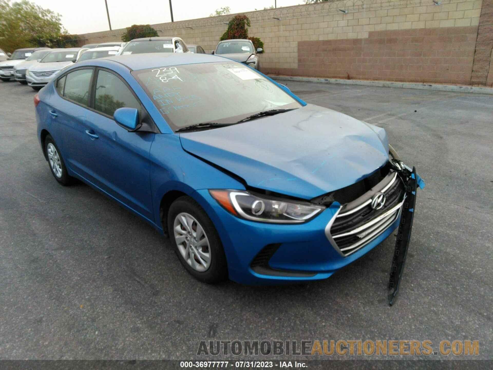 5NPD74LF7JH259531 HYUNDAI ELANTRA 2018