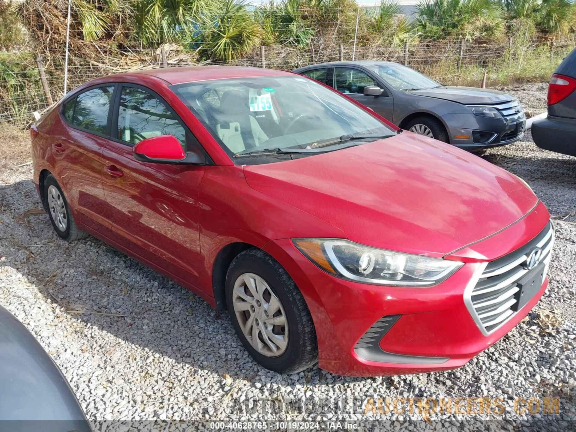 5NPD74LF9HH140857 HYUNDAI ELANTRA 2017