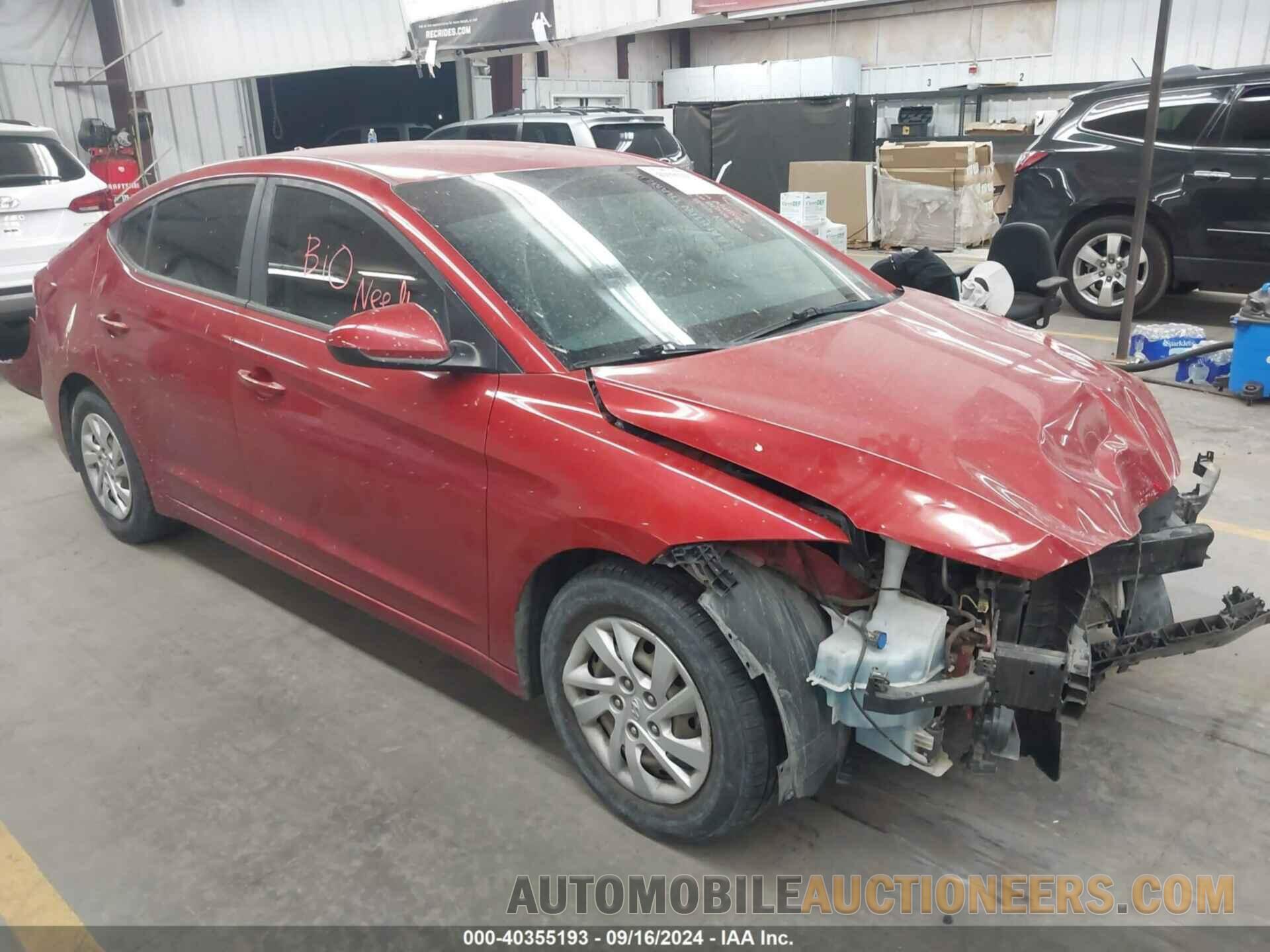 5NPD74LF9HH184244 HYUNDAI ELANTRA 2017