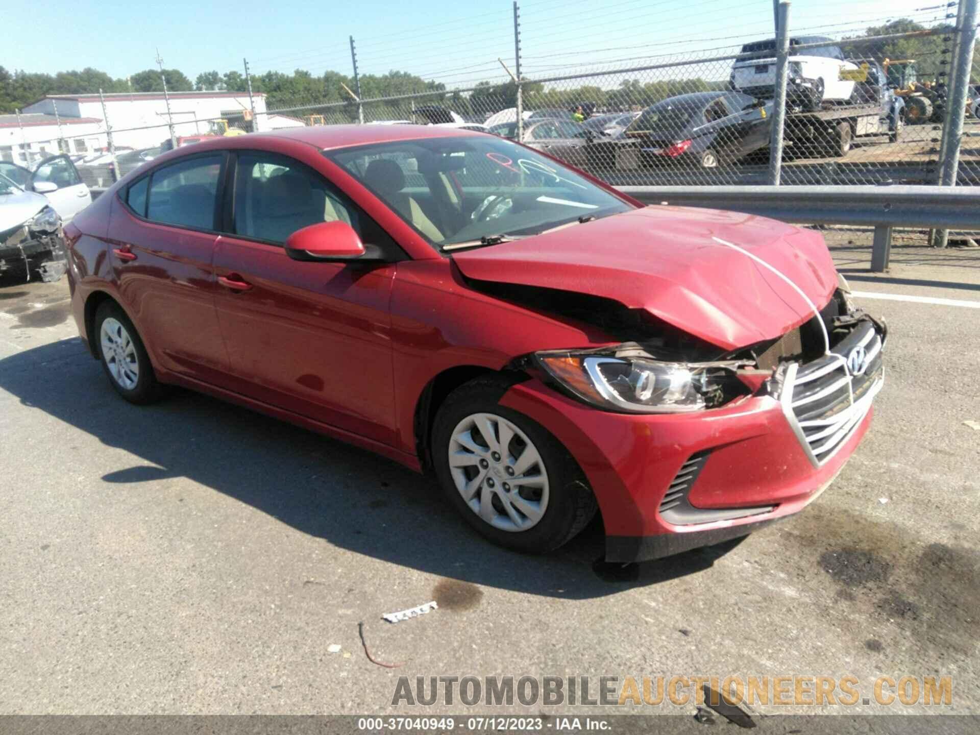 5NPD74LFXJH230542 HYUNDAI ELANTRA 2018