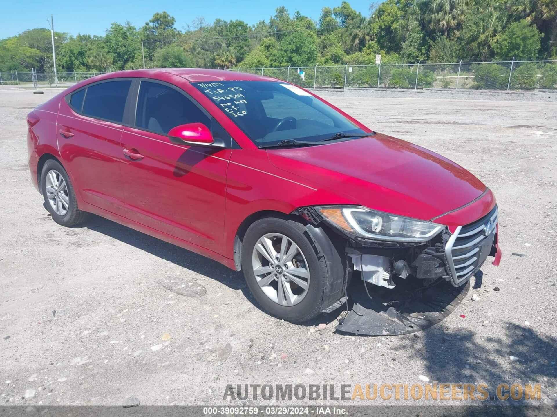 5NPD84LF1HH053936 HYUNDAI ELANTRA 2017