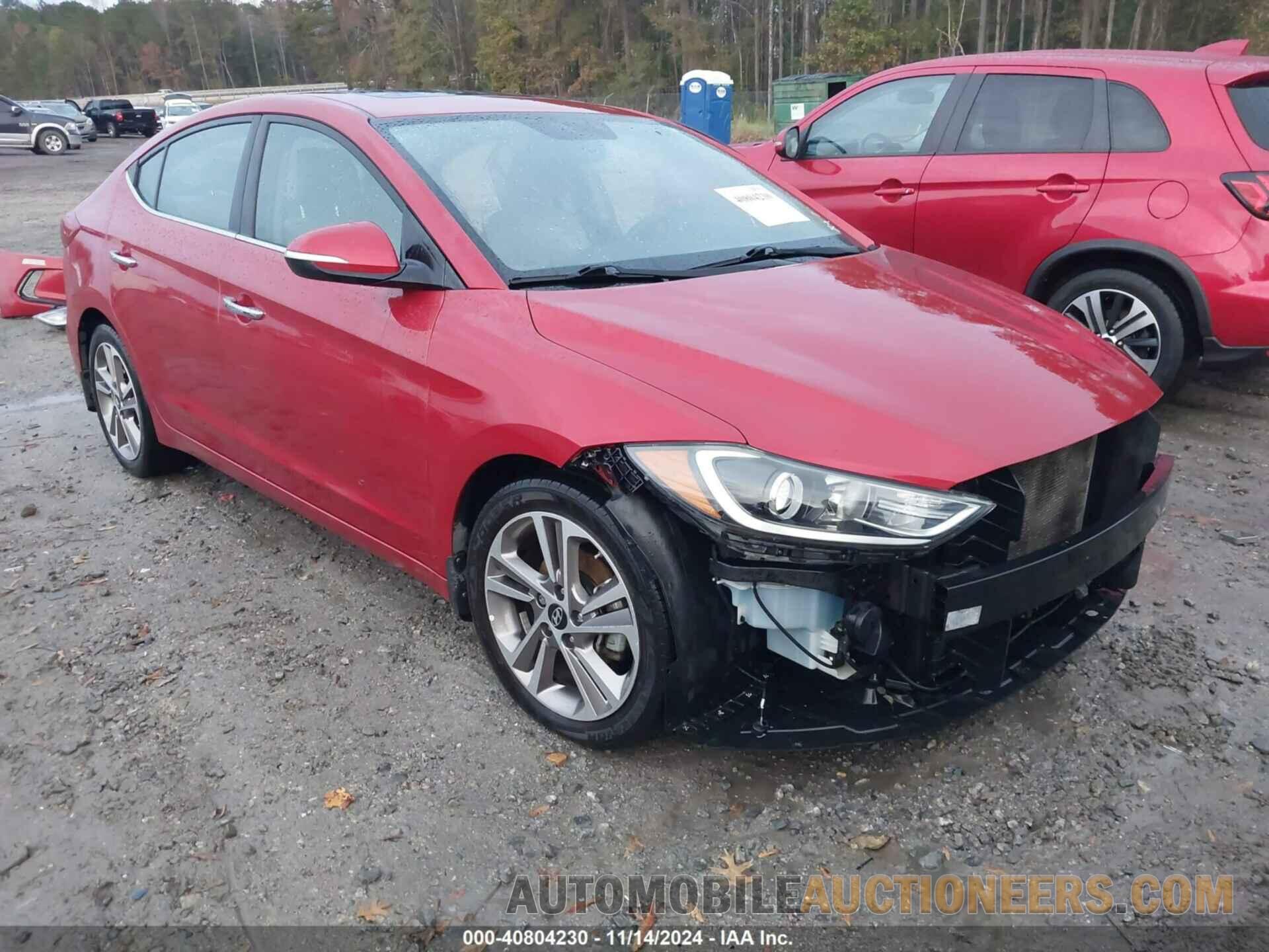 5NPD84LF1HH184994 HYUNDAI ELANTRA 2017