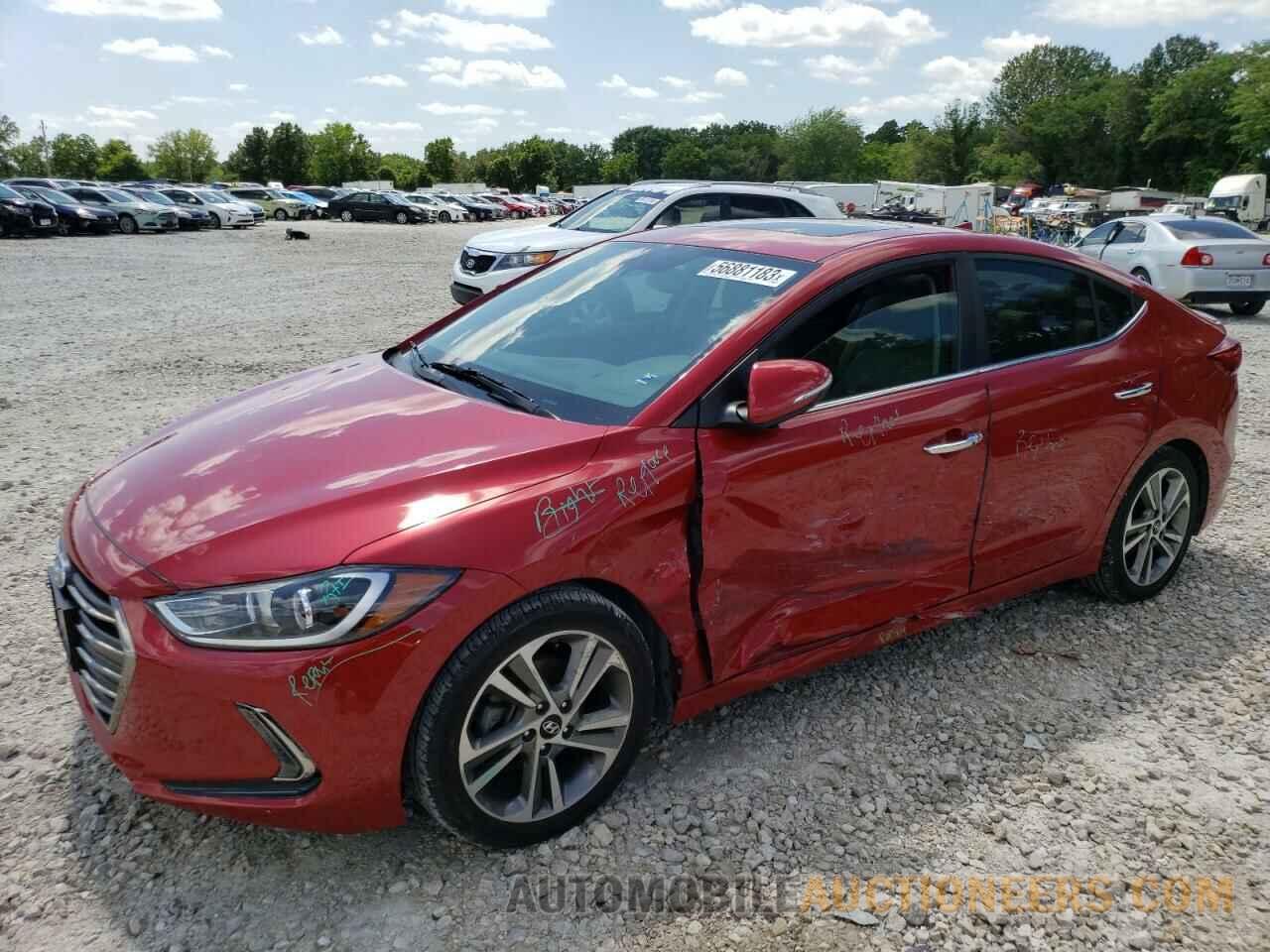 5NPD84LF2HH105218 HYUNDAI ELANTRA 2017