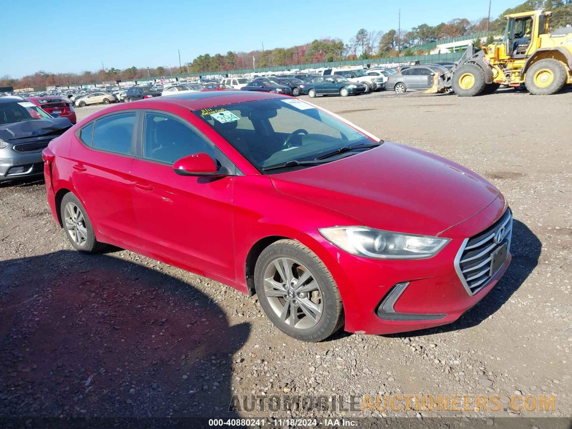 5NPD84LF2HH167833 HYUNDAI ELANTRA 2017