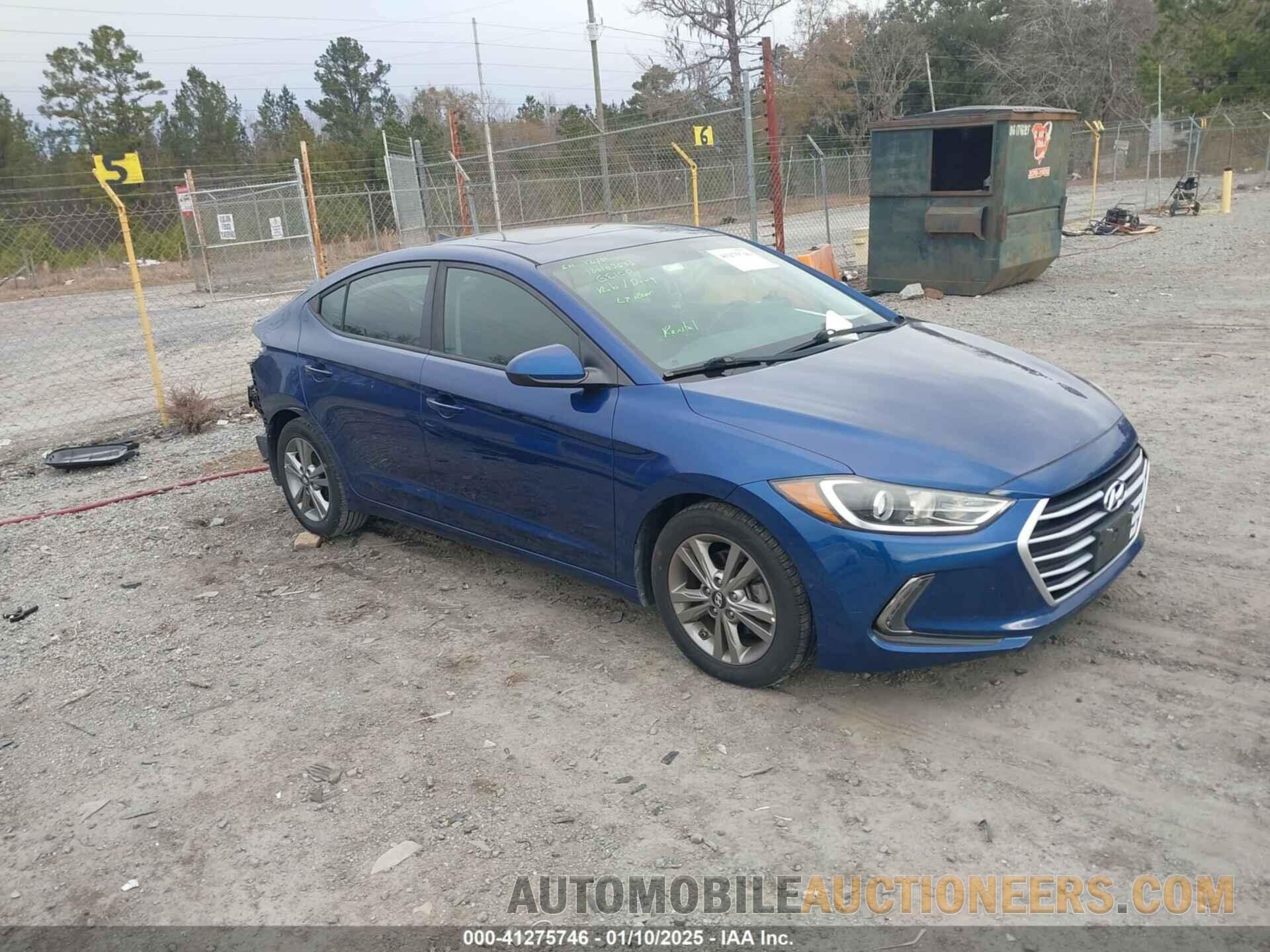 5NPD84LF2HH203665 HYUNDAI ELANTRA 2017