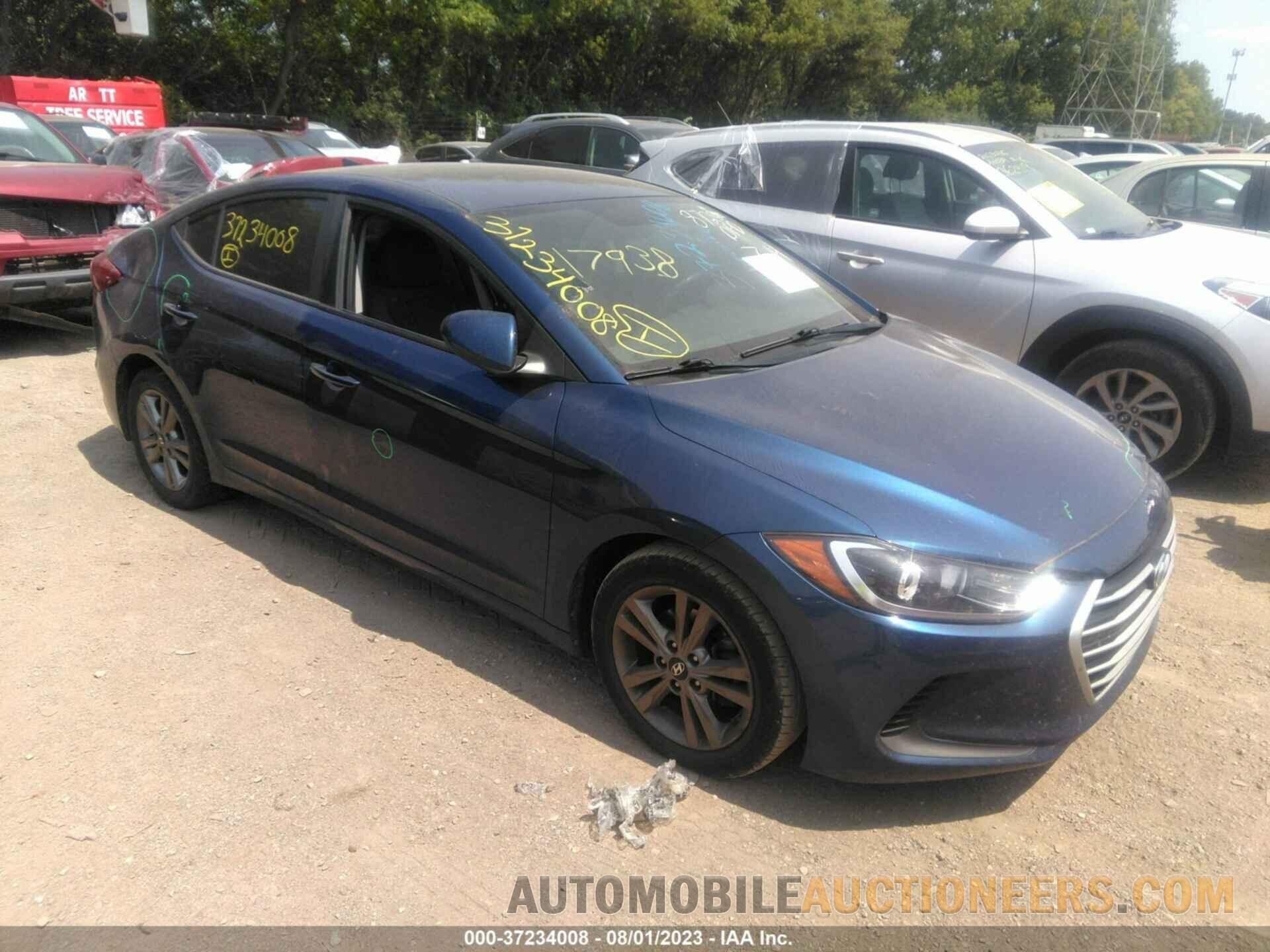 5NPD84LF2JH228720 HYUNDAI ELANTRA 2018