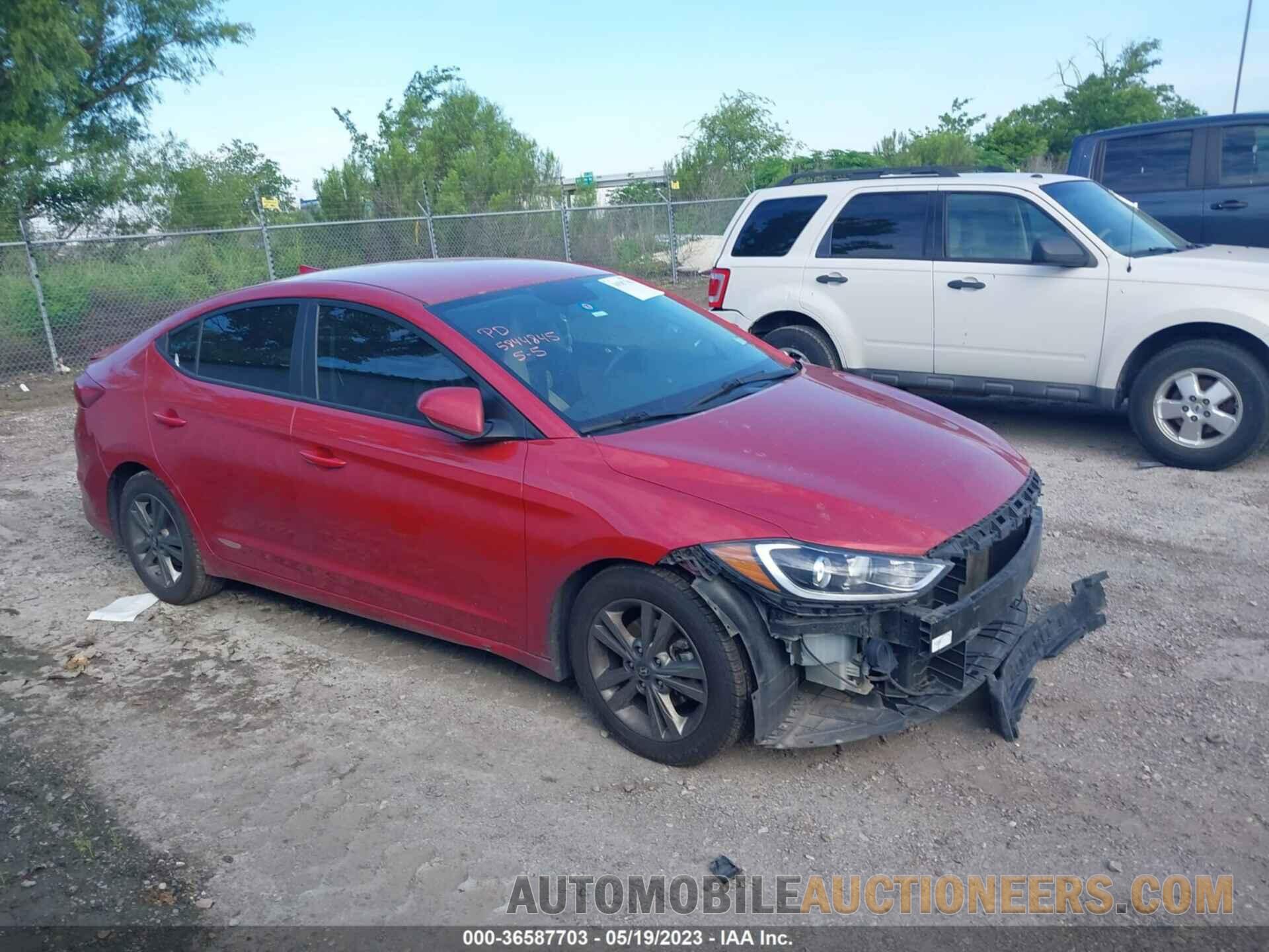 5NPD84LF2JH396826 HYUNDAI ELANTRA 2018