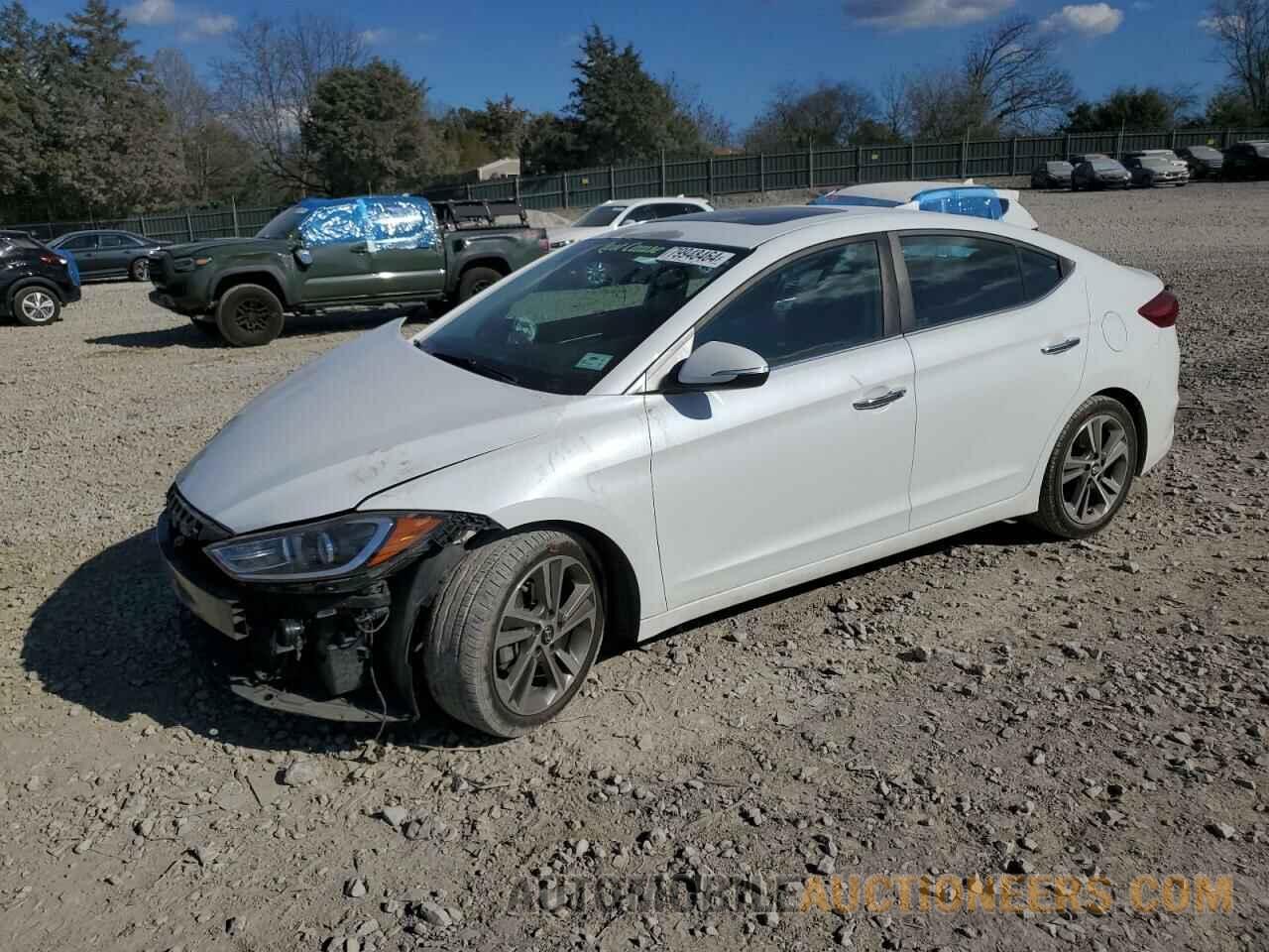 5NPD84LF4HH087580 HYUNDAI ELANTRA 2017