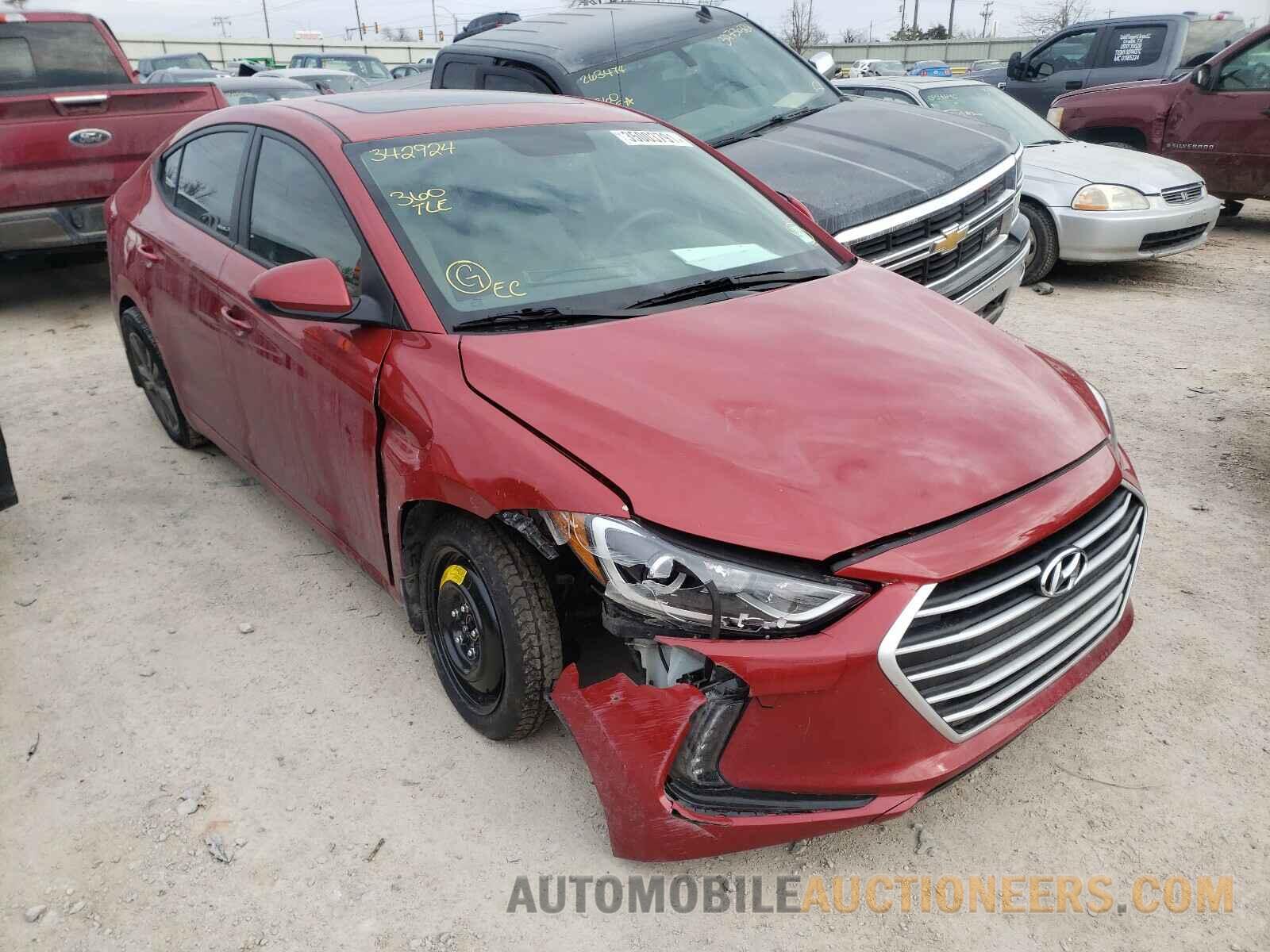 5NPD84LF7JH342924 HYUNDAI ELANTRA 2018