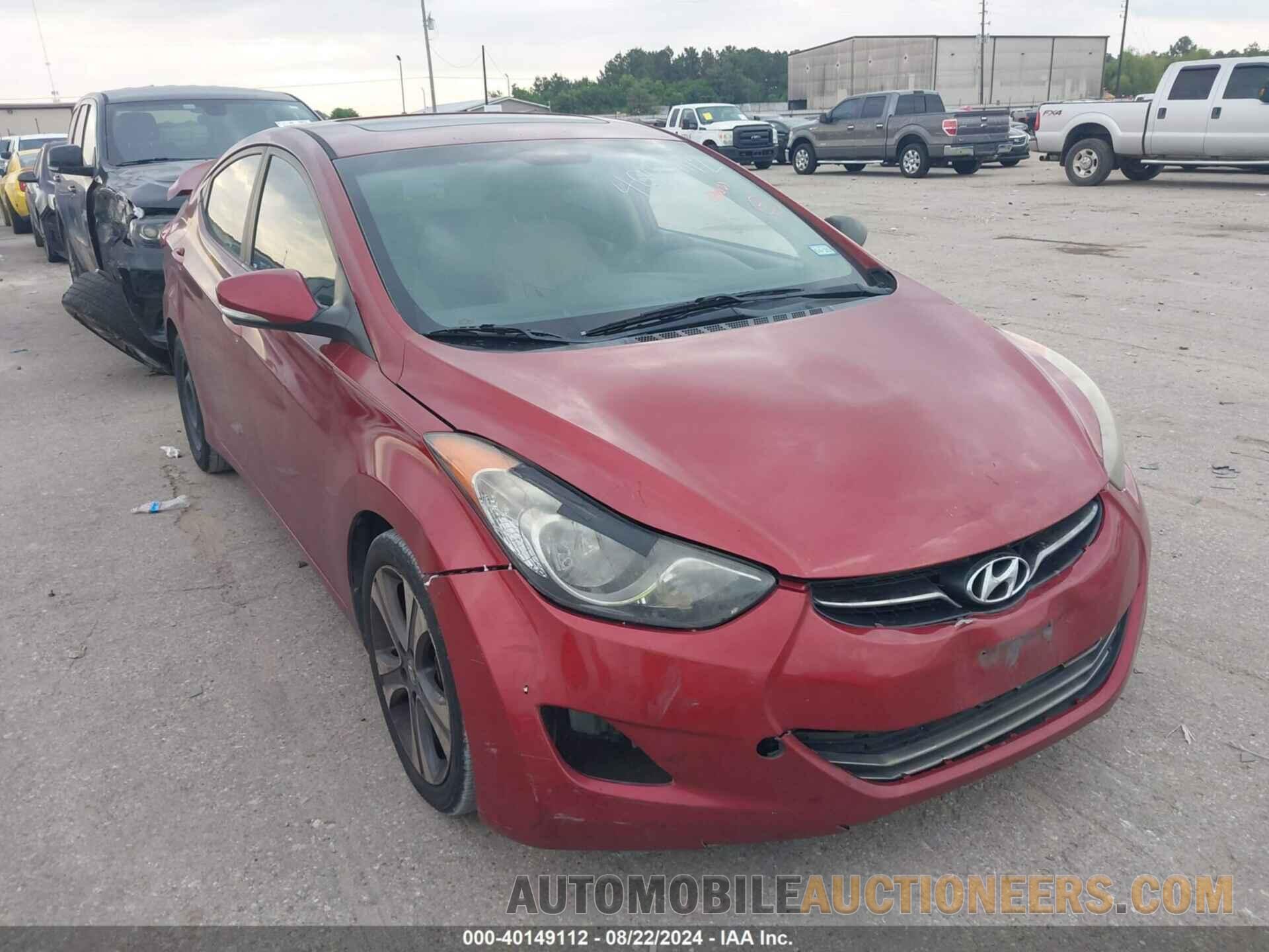 5NPDH4AE0DH326255 HYUNDAI ELANTRA 2013