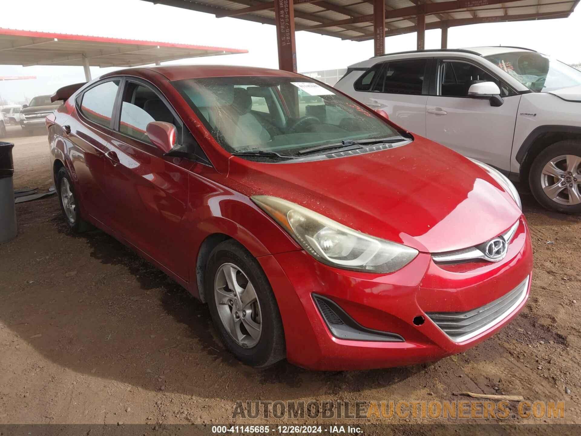 5NPDH4AE0EH455243 HYUNDAI ELANTRA 2014