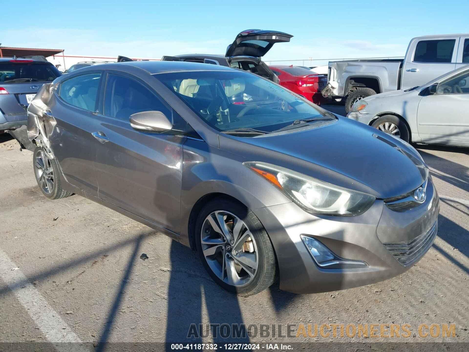 5NPDH4AE0EH485889 HYUNDAI ELANTRA 2014