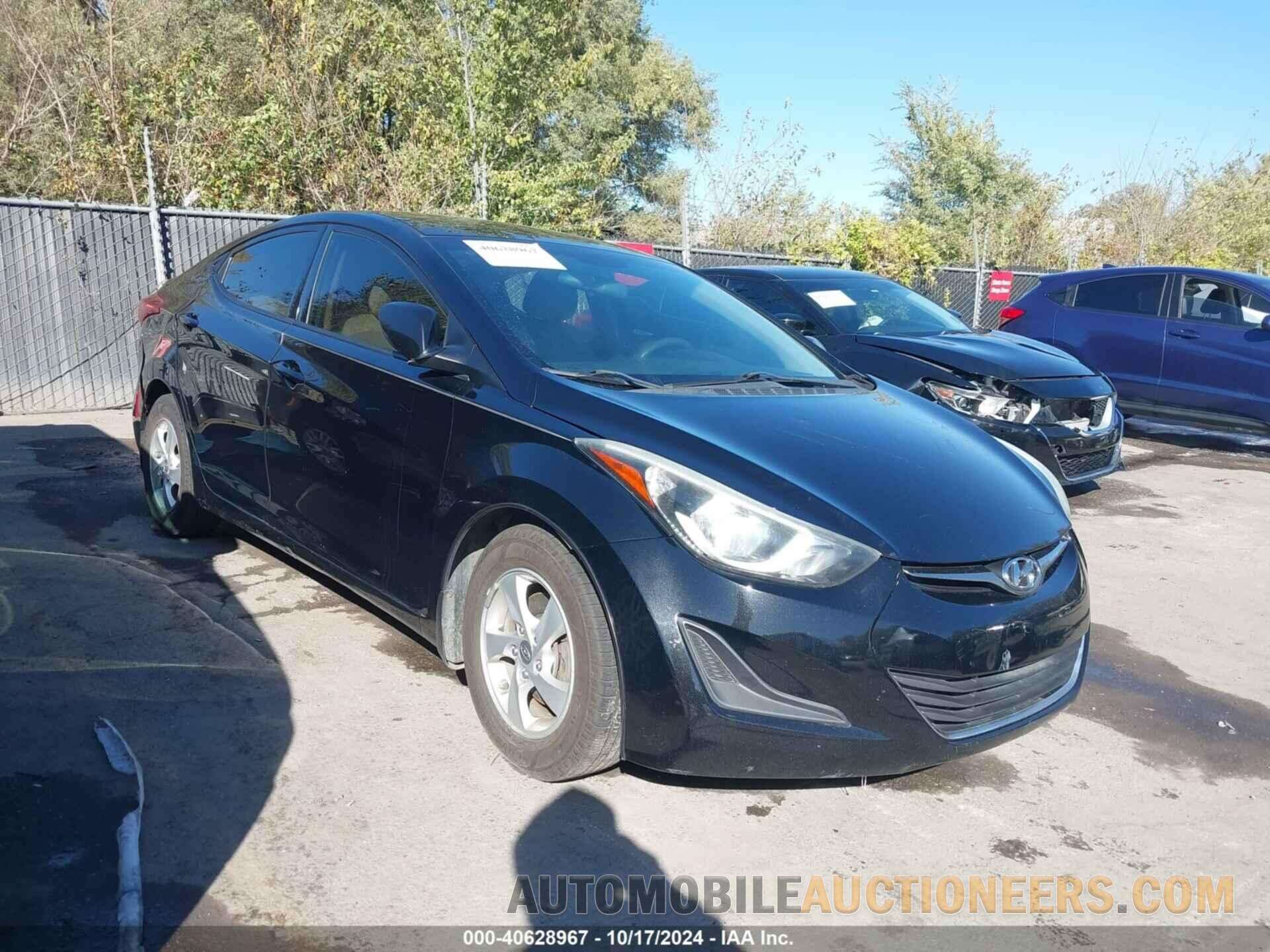 5NPDH4AE0EH490896 HYUNDAI ELANTRA 2014