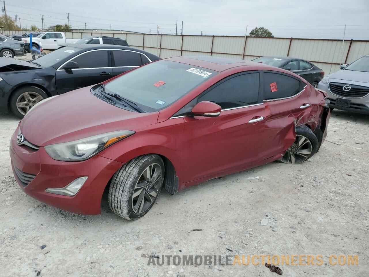 5NPDH4AE0EH491885 HYUNDAI ELANTRA 2014