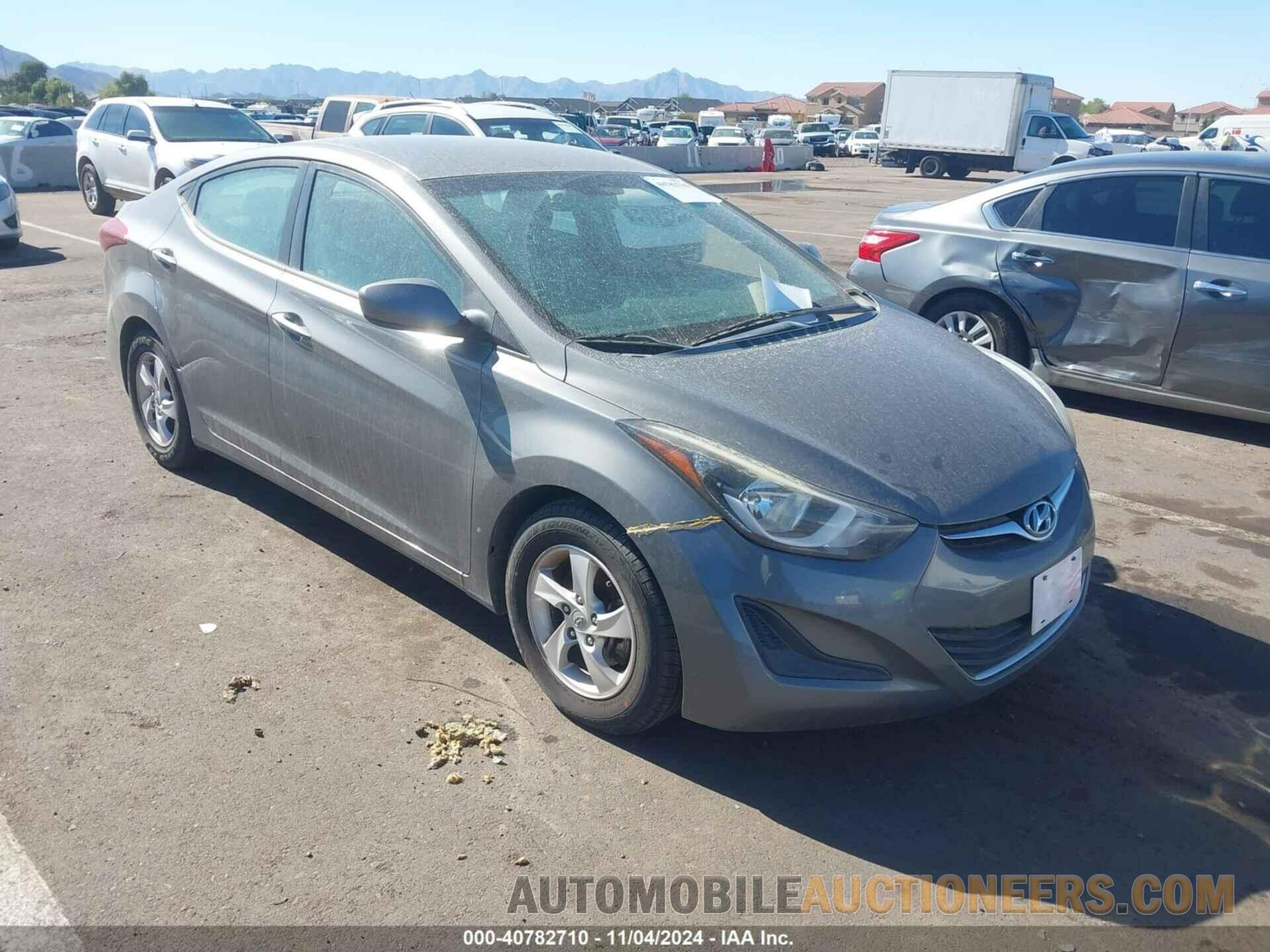 5NPDH4AE0EH525470 HYUNDAI ELANTRA 2014