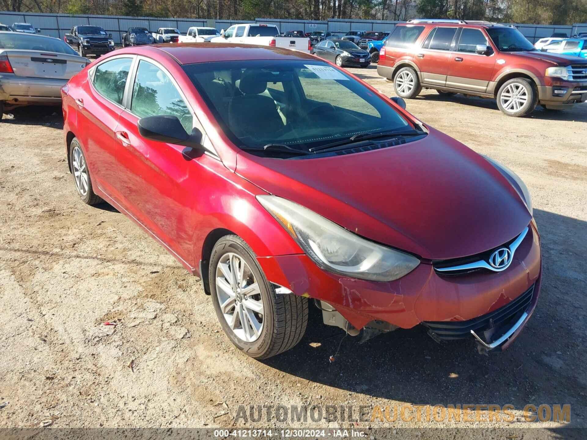 5NPDH4AE0EH537151 HYUNDAI ELANTRA 2014