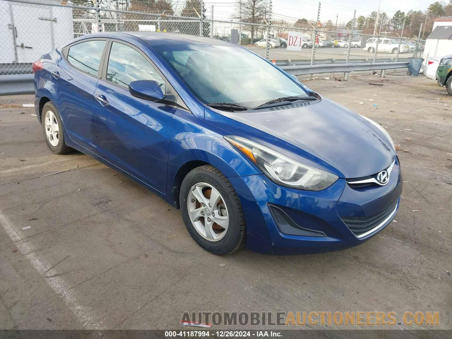 5NPDH4AE0FH578560 HYUNDAI ELANTRA 2015