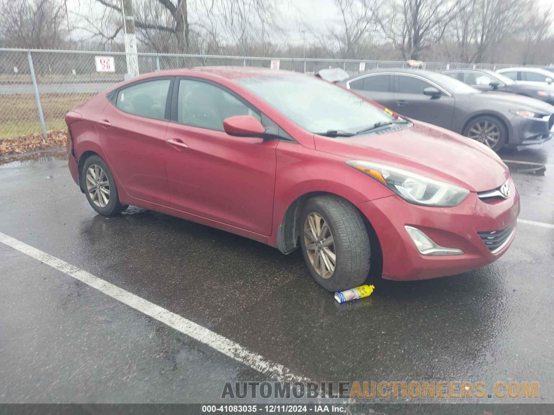 5NPDH4AE0FH582320 HYUNDAI ELANTRA 2015