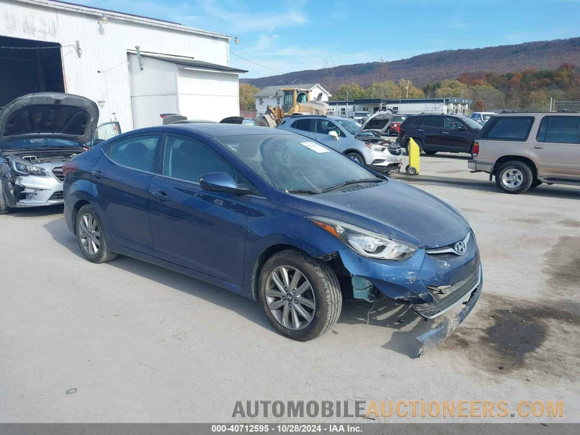 5NPDH4AE0FH606132 HYUNDAI ELANTRA 2015