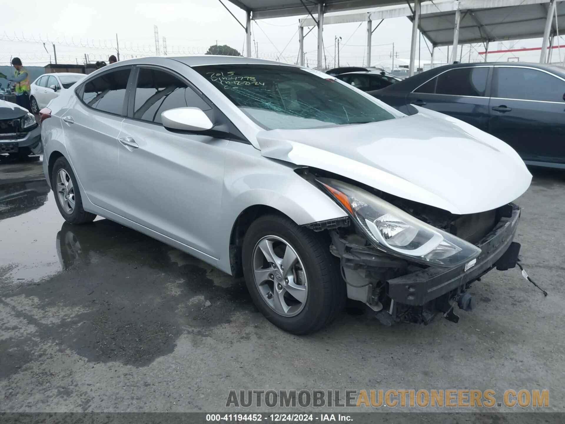 5NPDH4AE0FH614778 HYUNDAI ELANTRA 2015