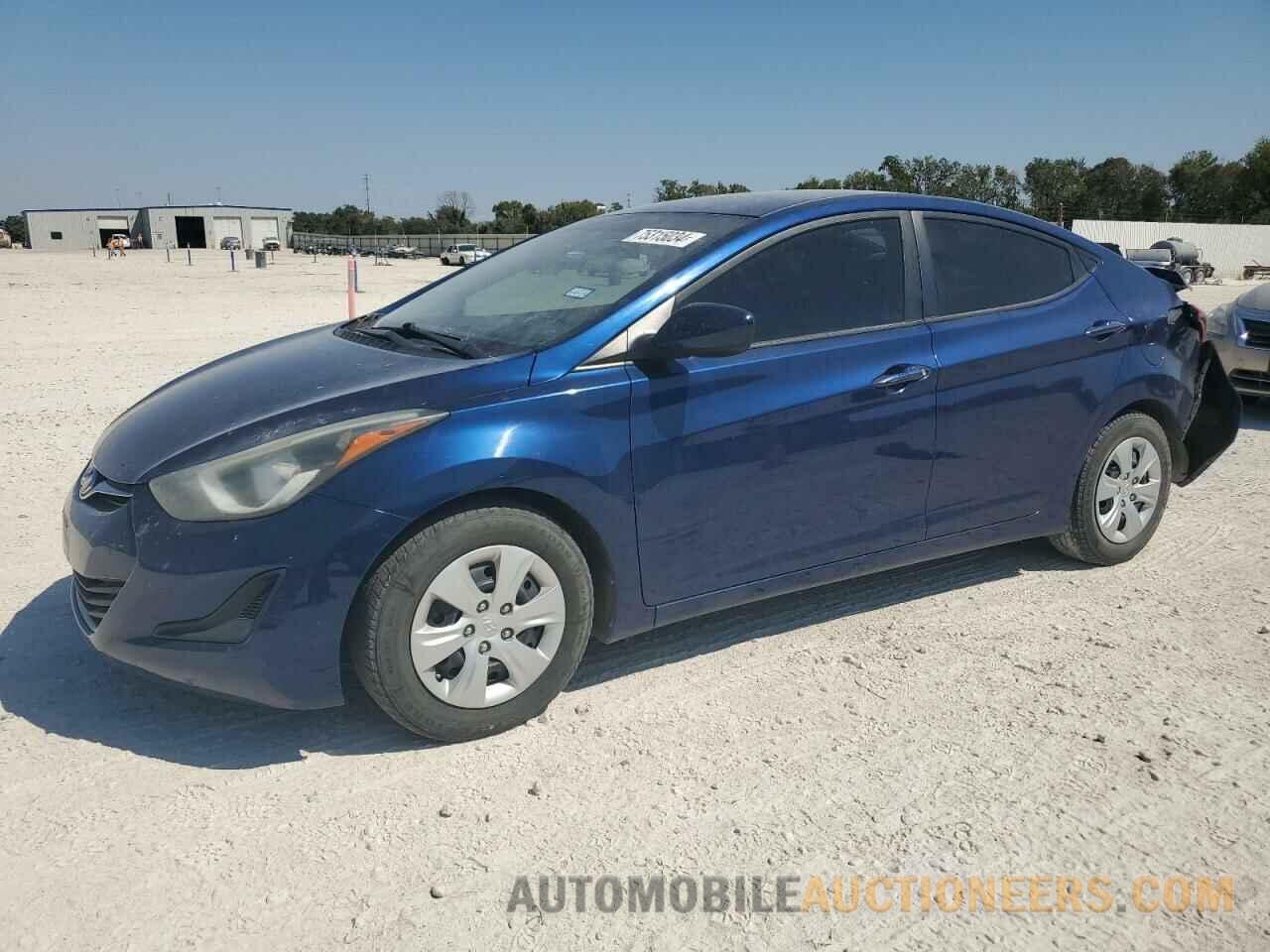 5NPDH4AE0GH682614 HYUNDAI ELANTRA 2016