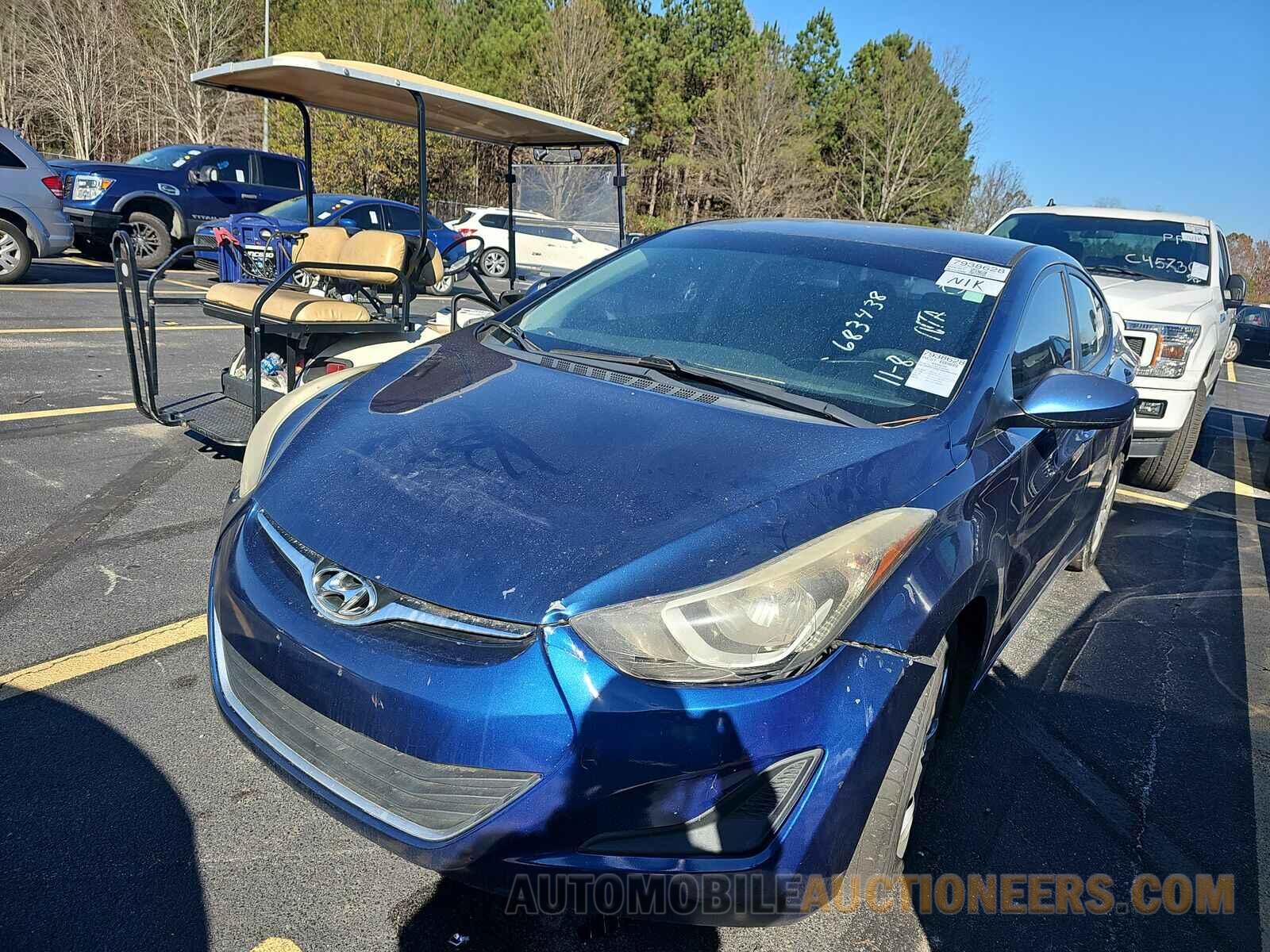 5NPDH4AE0GH683438 Hyundai Elantra SE 2016