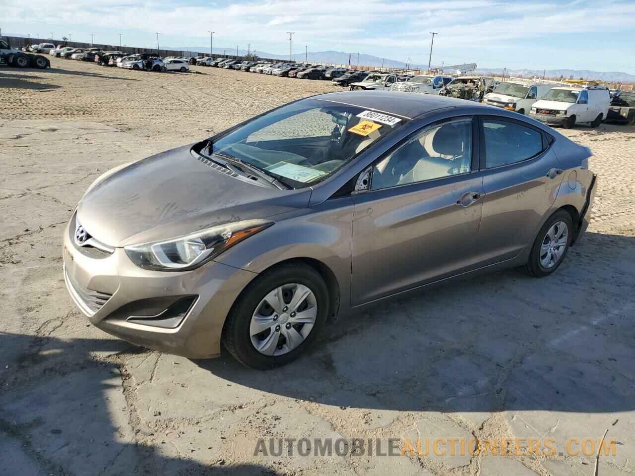 5NPDH4AE0GH693399 HYUNDAI ELANTRA 2016