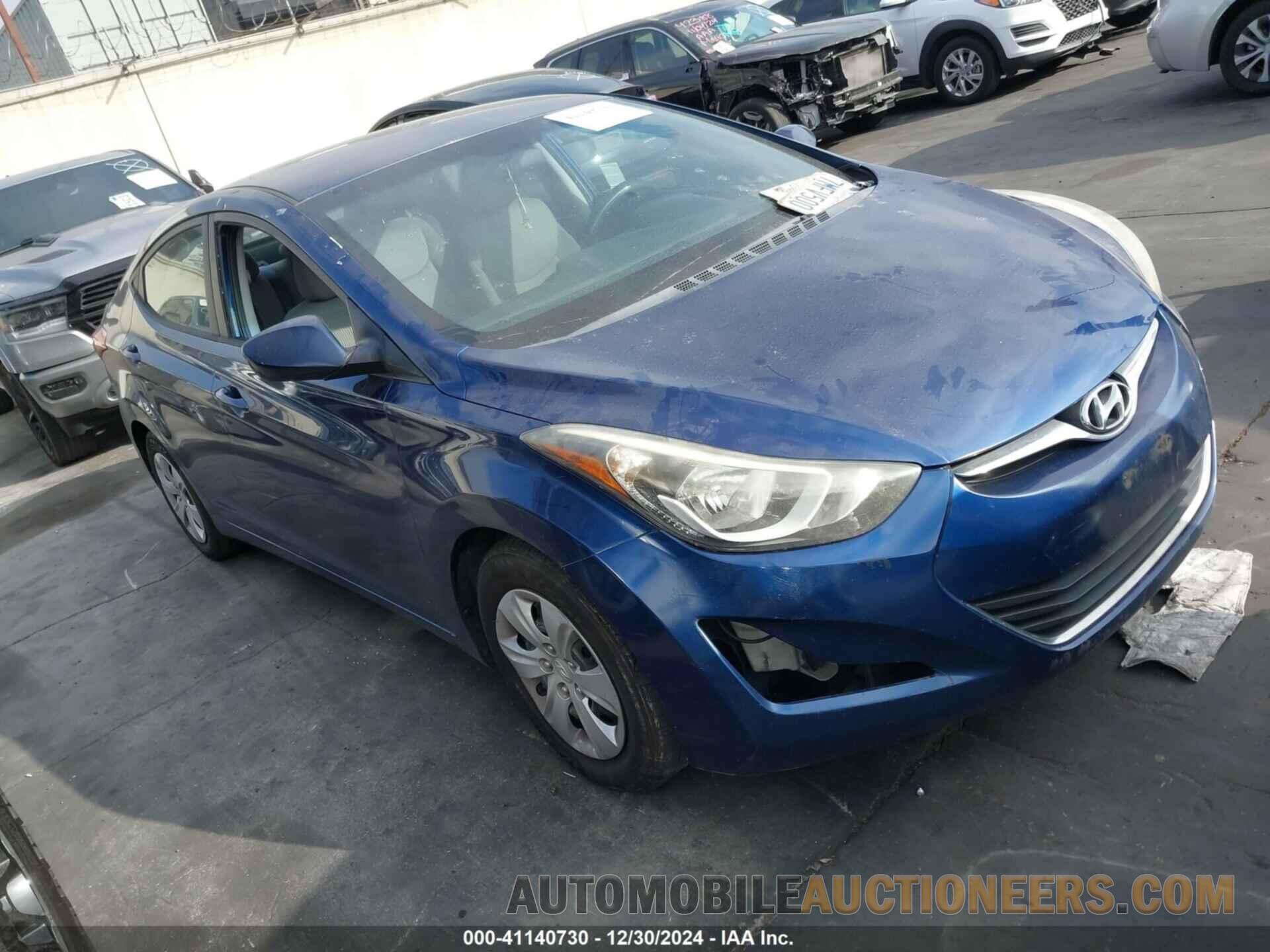 5NPDH4AE0GH696481 HYUNDAI ELANTRA 2016