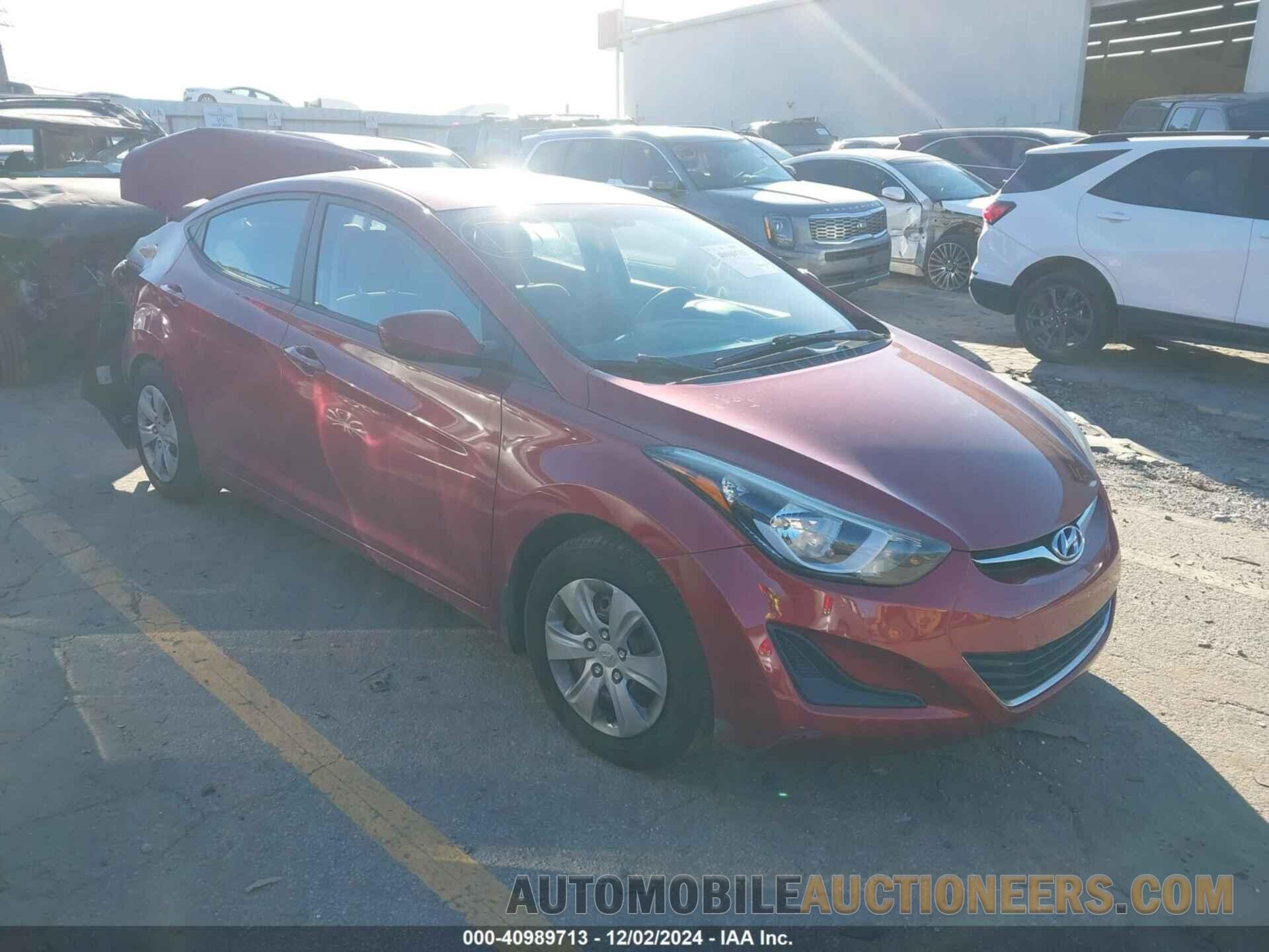 5NPDH4AE0GH717085 HYUNDAI ELANTRA 2016