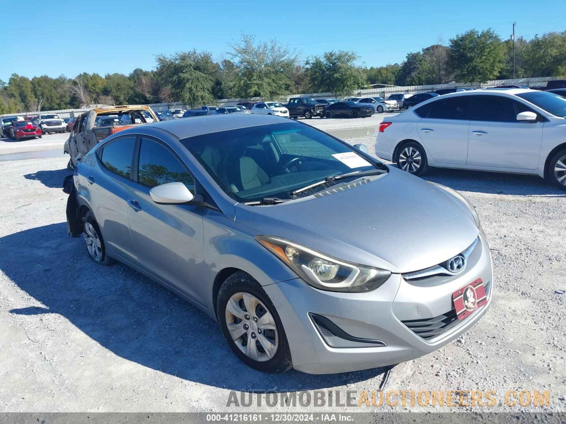 5NPDH4AE0GH740222 HYUNDAI ELANTRA 2016