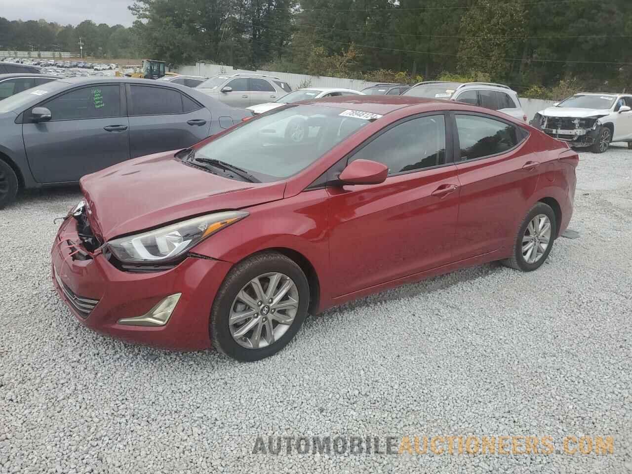 5NPDH4AE0GH750782 HYUNDAI ELANTRA 2016