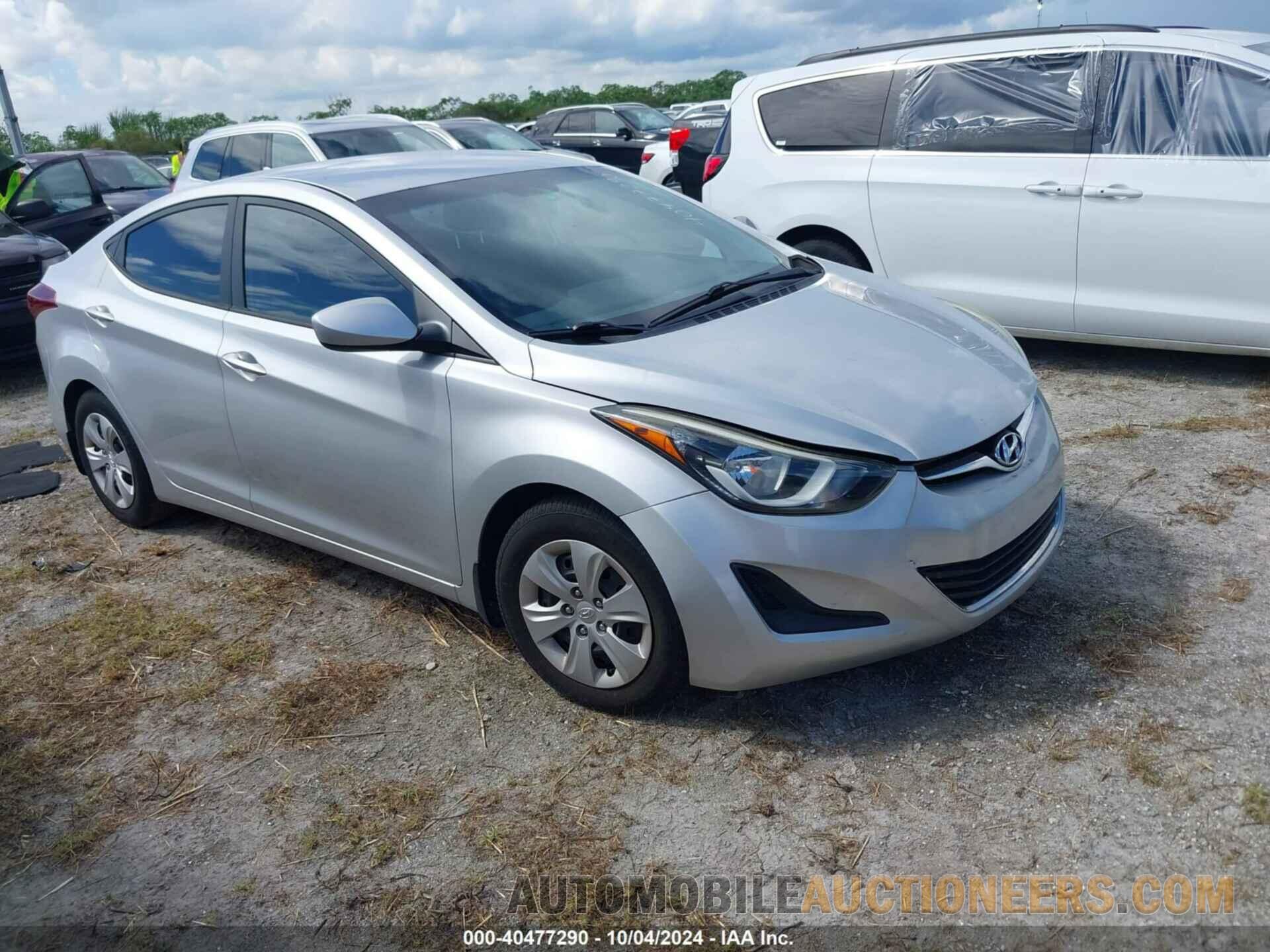 5NPDH4AE0GH767856 HYUNDAI ELANTRA 2016