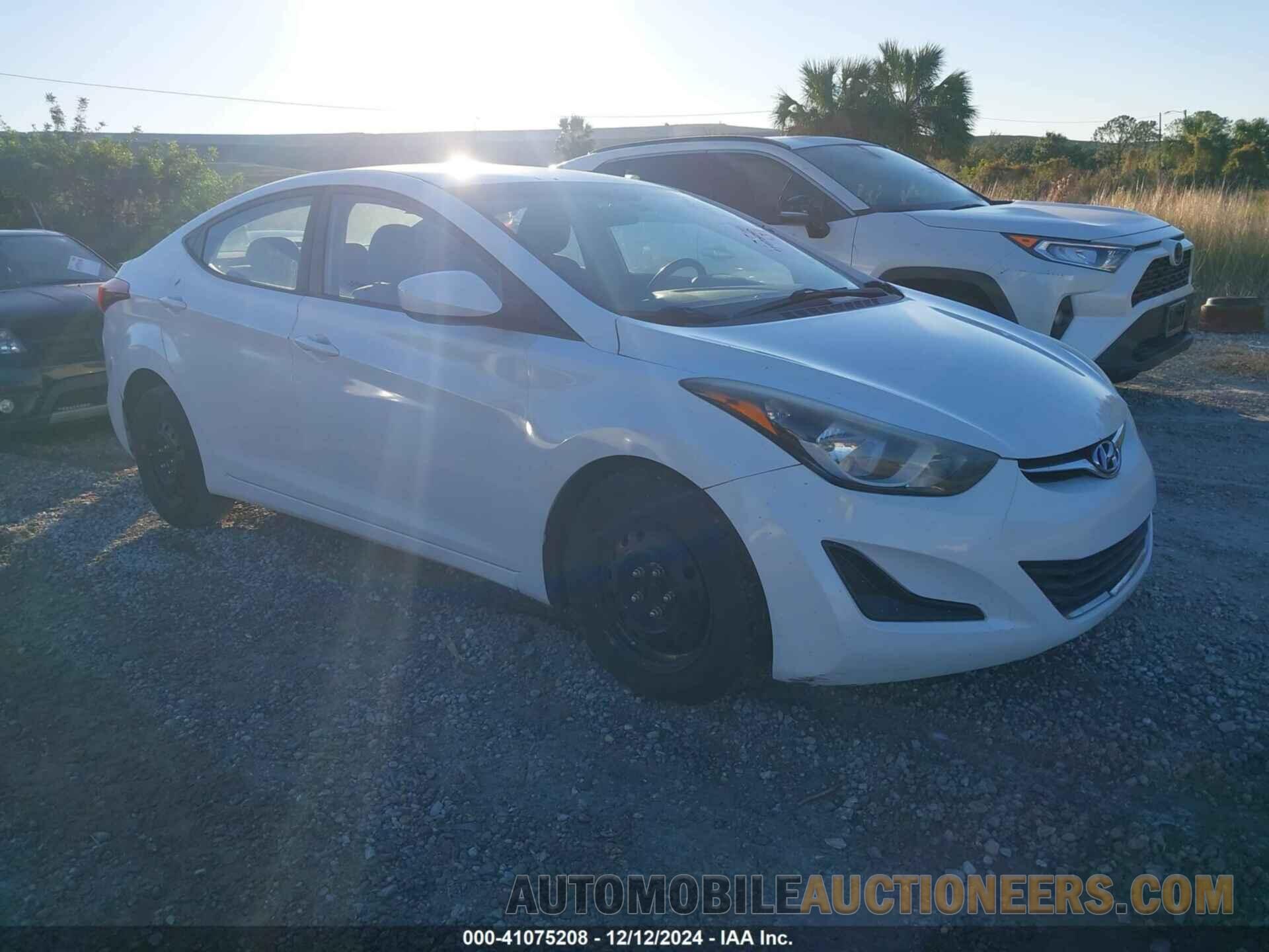 5NPDH4AE0GH769347 HYUNDAI ELANTRA 2016