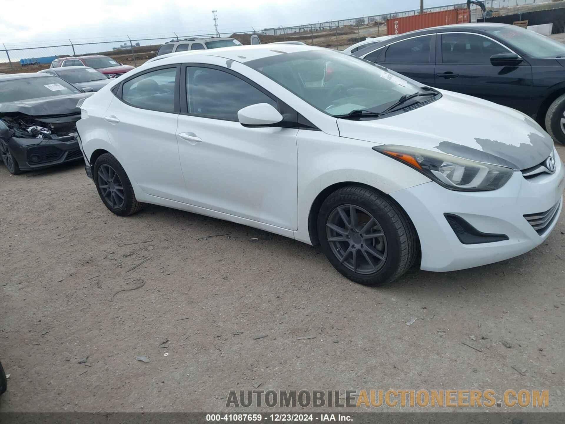 5NPDH4AE0GH769574 HYUNDAI ELANTRA 2016