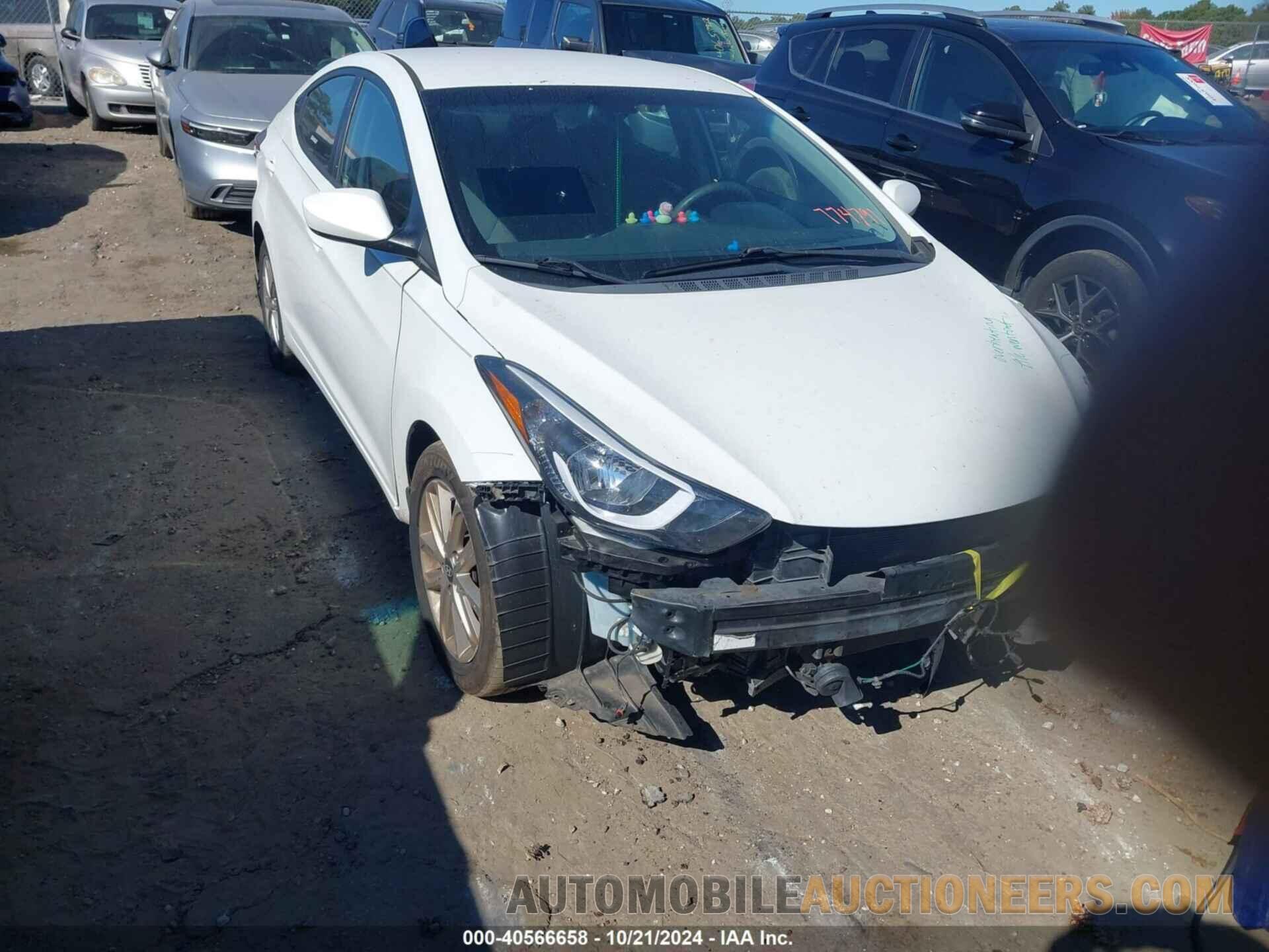 5NPDH4AE0GH774791 HYUNDAI ELANTRA 2016