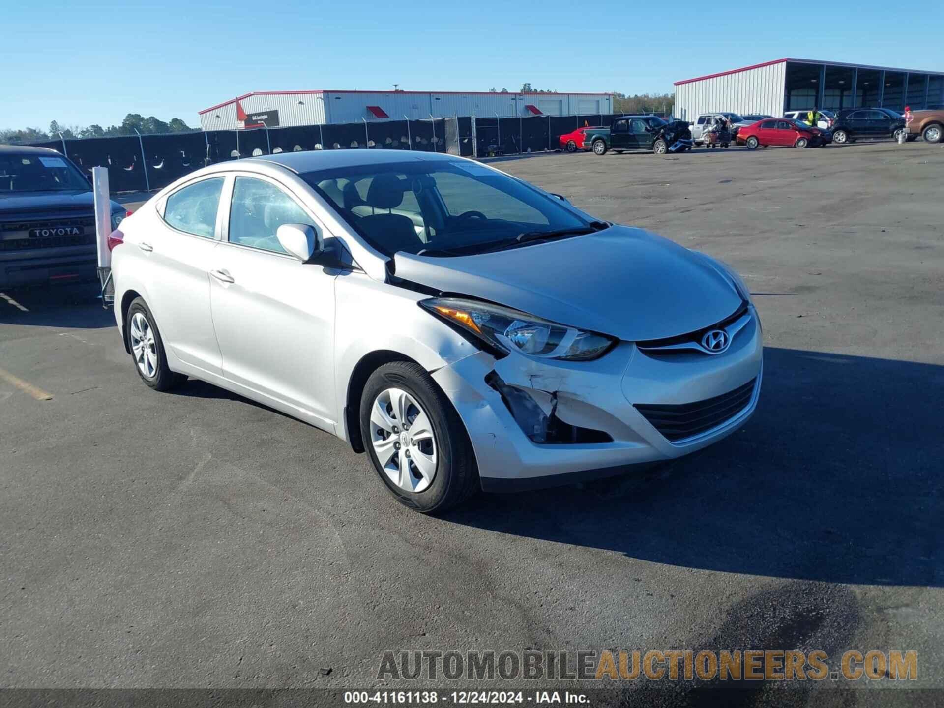 5NPDH4AE0GH783961 HYUNDAI ELANTRA 2016