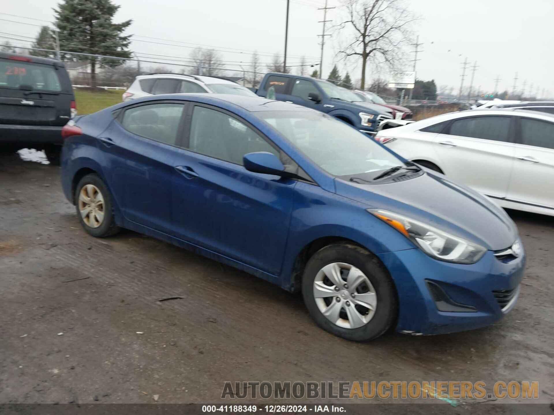 5NPDH4AE0GH785905 HYUNDAI ELANTRA 2016