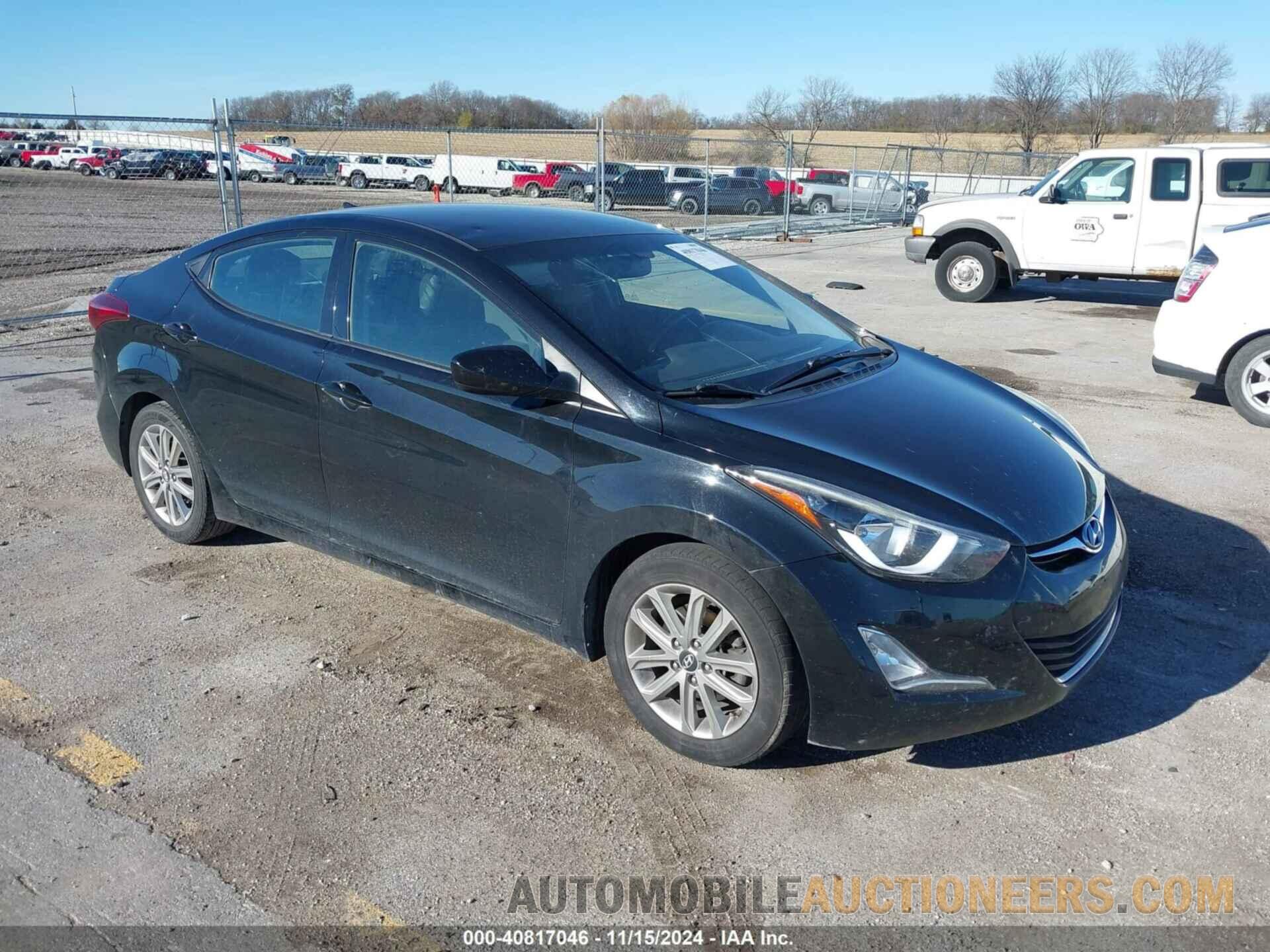 5NPDH4AE0GH786455 HYUNDAI ELANTRA 2016