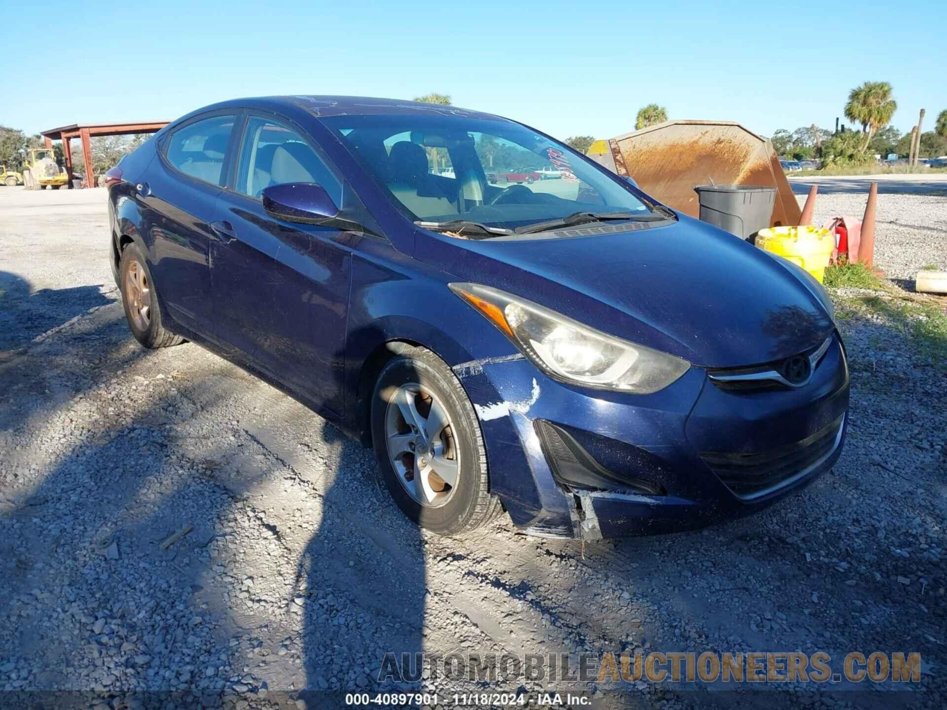 5NPDH4AE1EH460077 HYUNDAI ELANTRA 2014