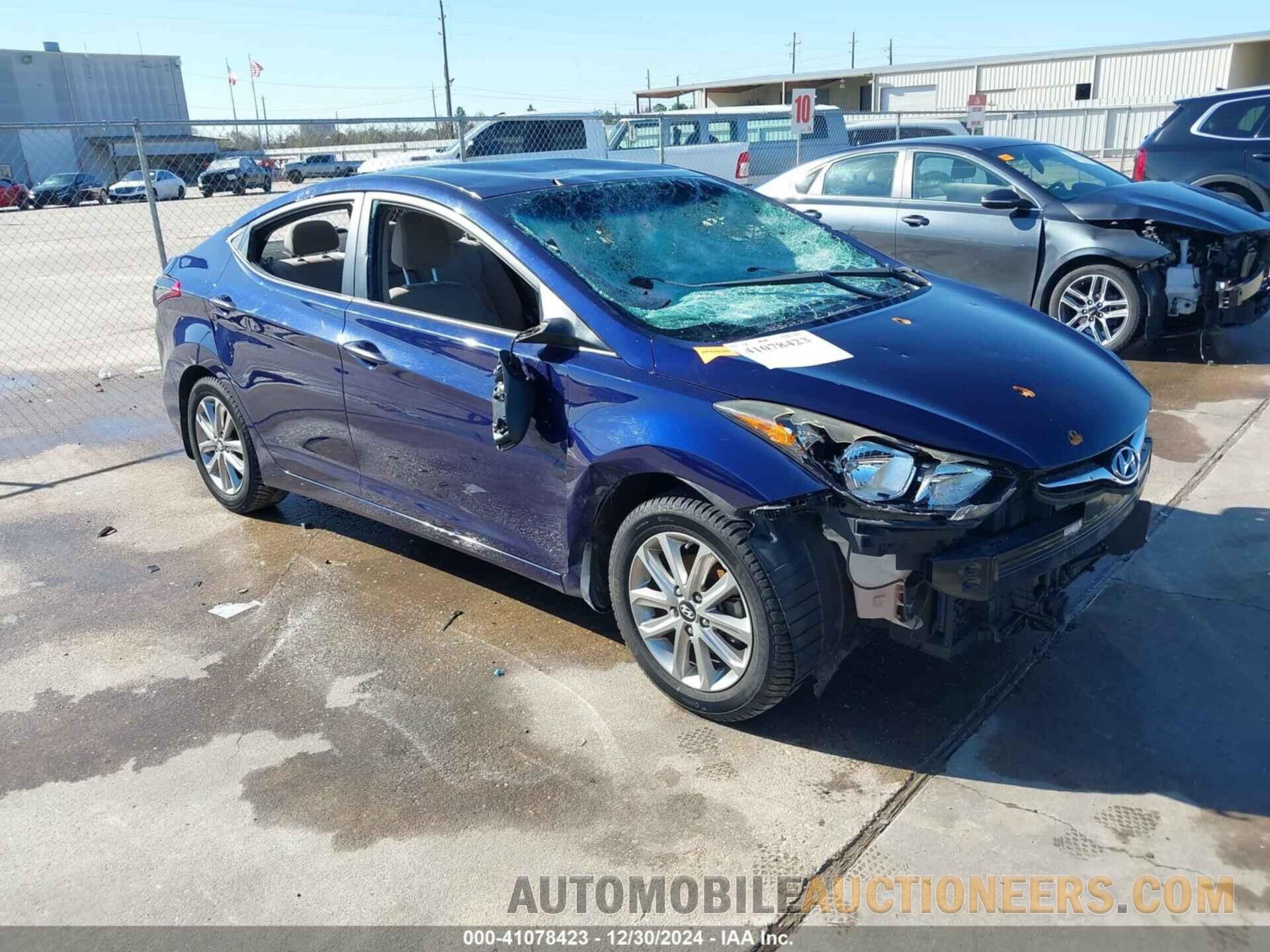 5NPDH4AE1EH512744 HYUNDAI ELANTRA 2014