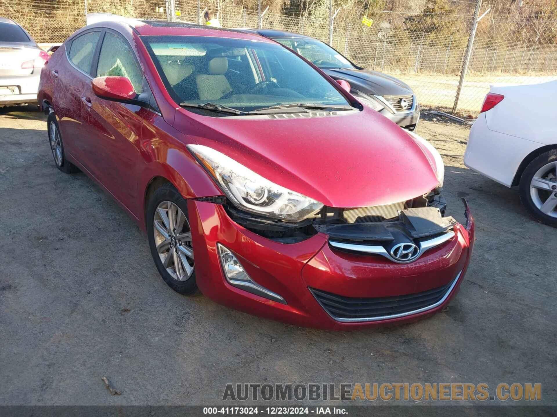 5NPDH4AE1FH581614 HYUNDAI ELANTRA 2015