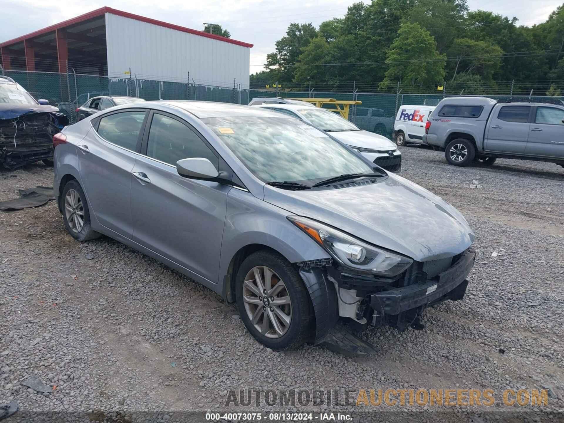 5NPDH4AE1FH617317 HYUNDAI ELANTRA 2015