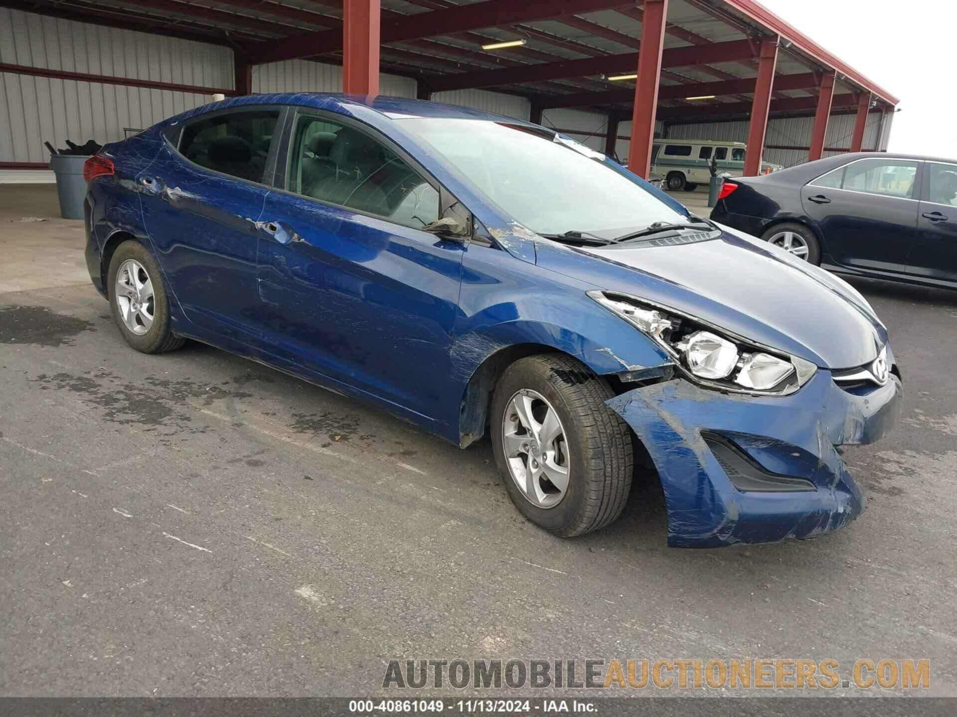 5NPDH4AE1FH645327 HYUNDAI ELANTRA 2015